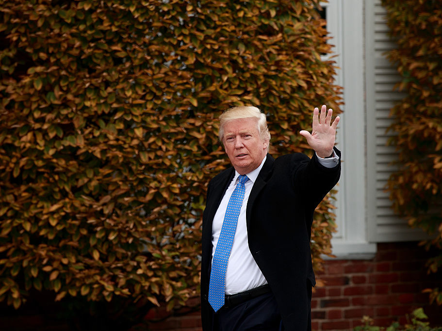 President-elect Donald Trump at Trump International Golf Club in Bedminster Township, N.J. (Getty Images)