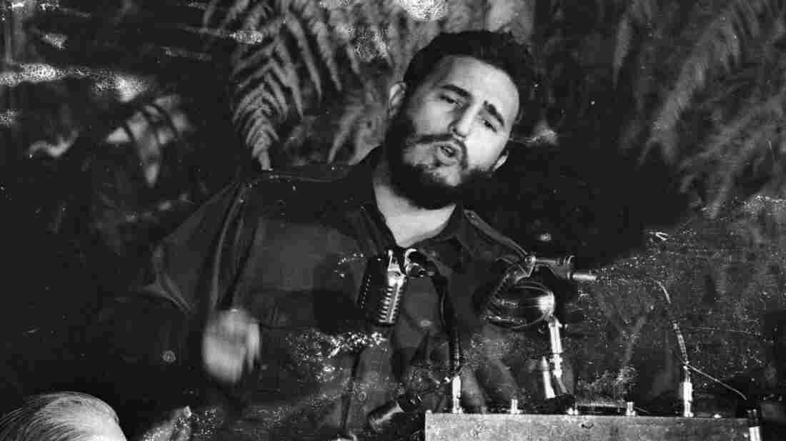 April 1959: Fidel Castro of Cuba addresses the American Society of Newspaper Editors during a meeting in the U.S.