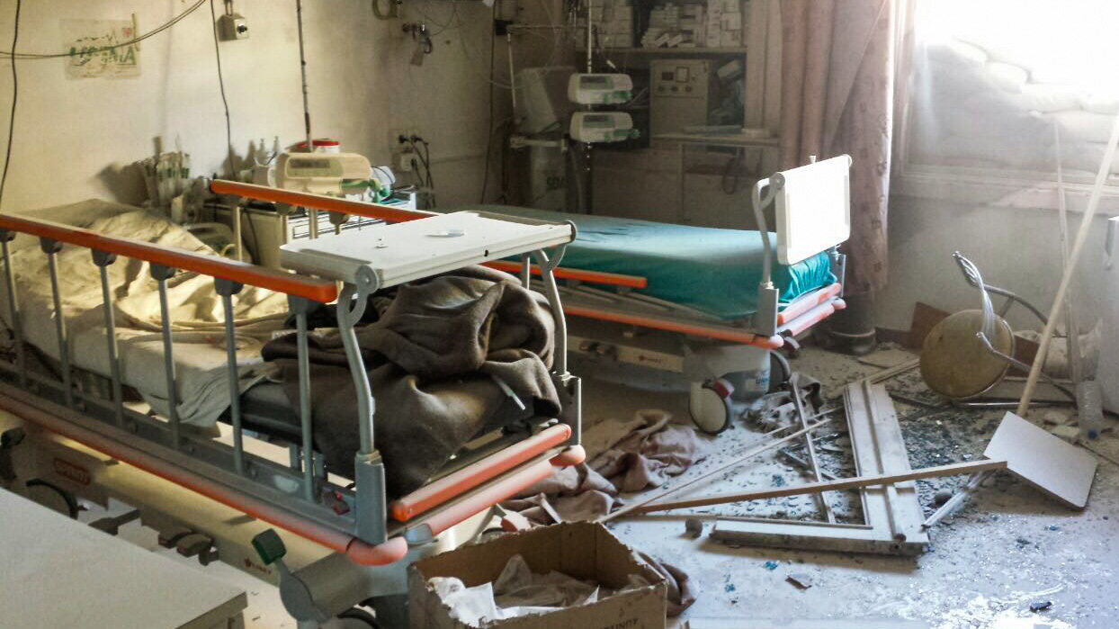 This month, the last four functioning hospitals in eastern Aleppo, including the one pictured above, were hit by airstrikes and ceased operations. (Courtesy of Union of Medical and Relief Organizations)