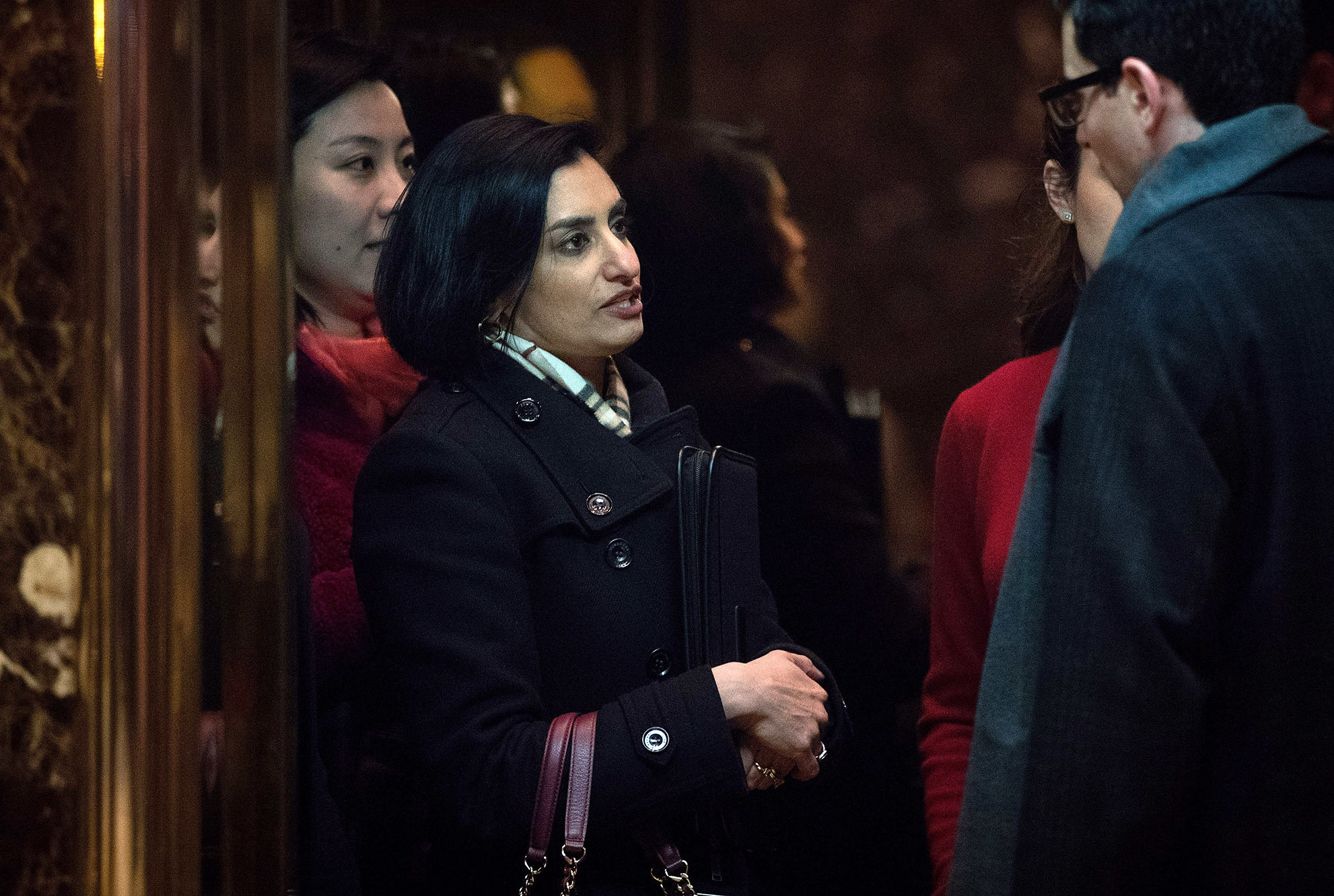 Seema Verma, now in line to head the Centers for Medicare & Medicaid Services, arrives at Trump Tower in New York City on Nov. 22. (Getty Images)