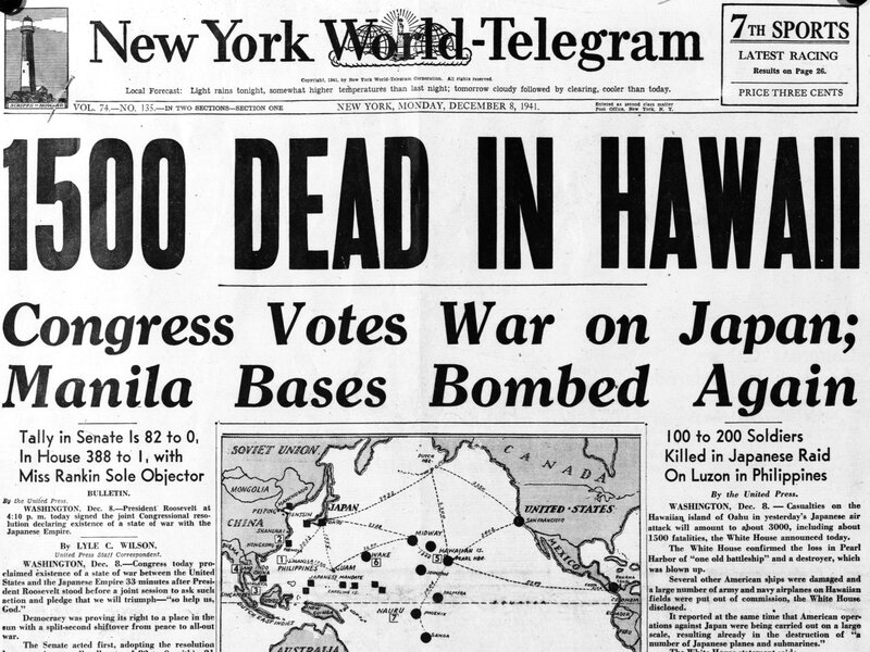 A Fake Story That Lives On No Fdr Did Not Know The Japanese Were Going To Bomb Pearl Harbor Npr