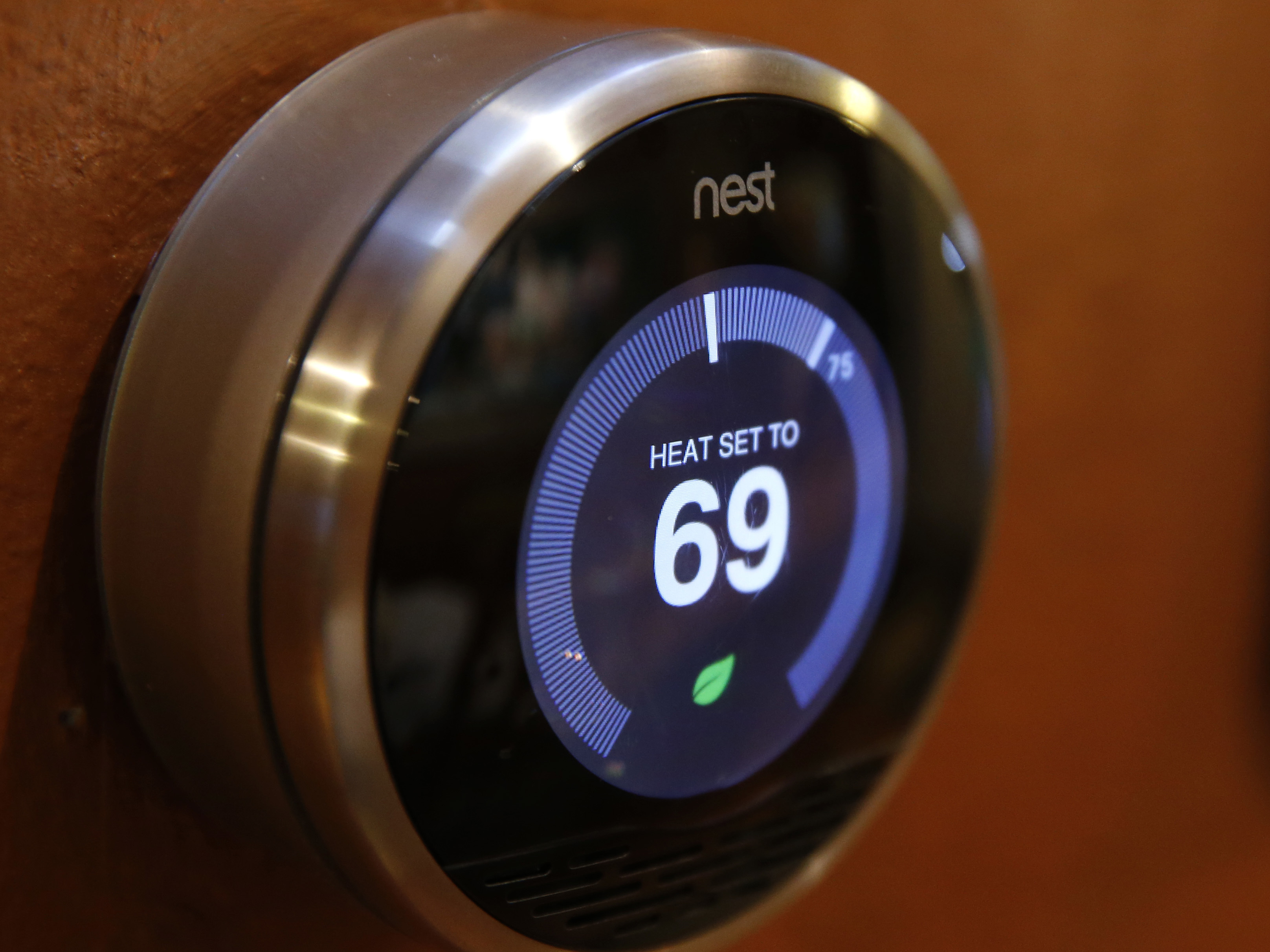 The Nest thermostat is an Internet-connected device. Security technologist Bruce Schneier says that while Internet-enabled devices have immense promise, they are vulnerable to hacking. (Getty Images)