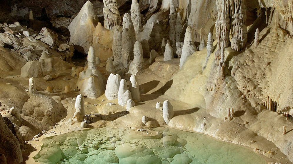 The bacteria were discovered in New Mexico's Lechuguilla Cave — a part of Carlsbad Caverns and the second deepest cave in the continental U.S. (Courtesy of Max Wisshak)