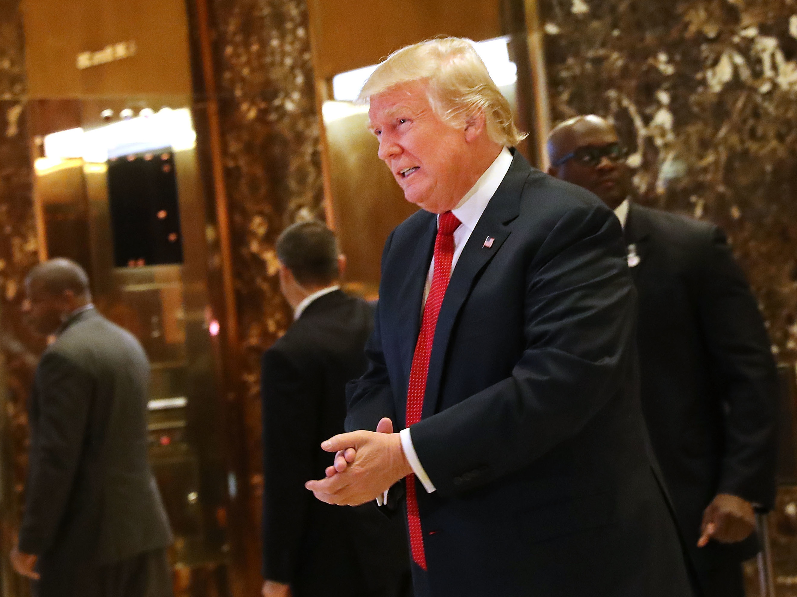 Since winning the election, Donald Trump has faced numerous questions about the conflicts of interest posed by his vast business interests. (Getty Images)