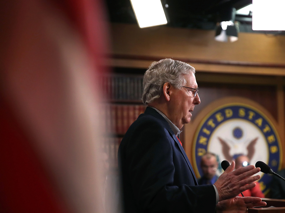 Senate Republicans will move "right after the first of the year" on a resolution to replace the Affordable Care Act, Senate Majority Leader Mitch McConnell told reporters Monday. (Mark Wilson/Getty Images)