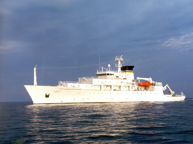 A Navy file photo shows T-AGS 60 Class Oceanographic Survey Ship, USNS Bowditch. The Navy says the ship's mission includes oceanographic sampling and data collection and the handling, monitoring and servicing of remotely operated vehicles (ROVs), among other things. (U.S. Navy)