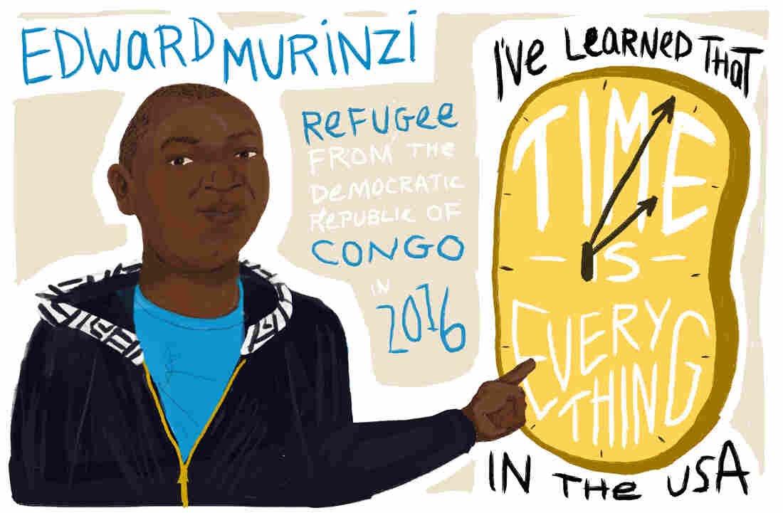 Edward Murinzi is a refugee from the Democratic Republic of Congo.
