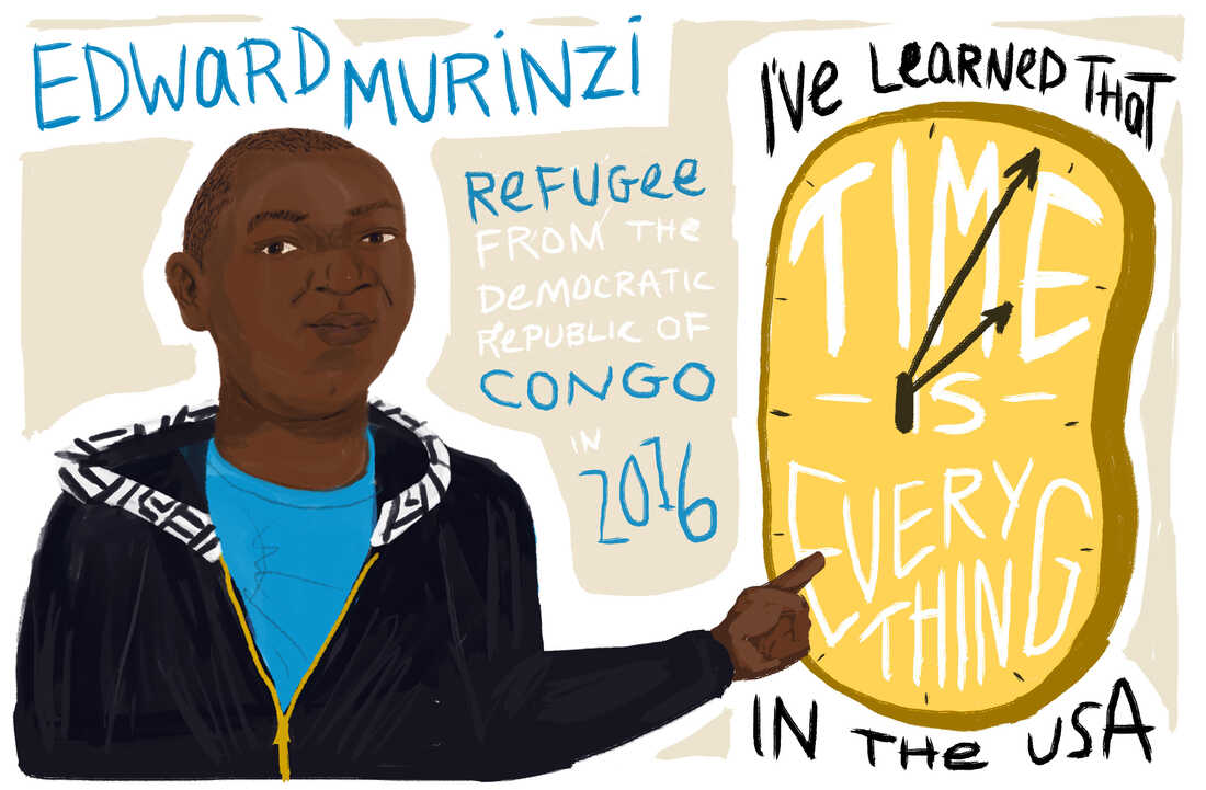 Edward Murinzi is a refugee from the Democratic Republic of Congo.