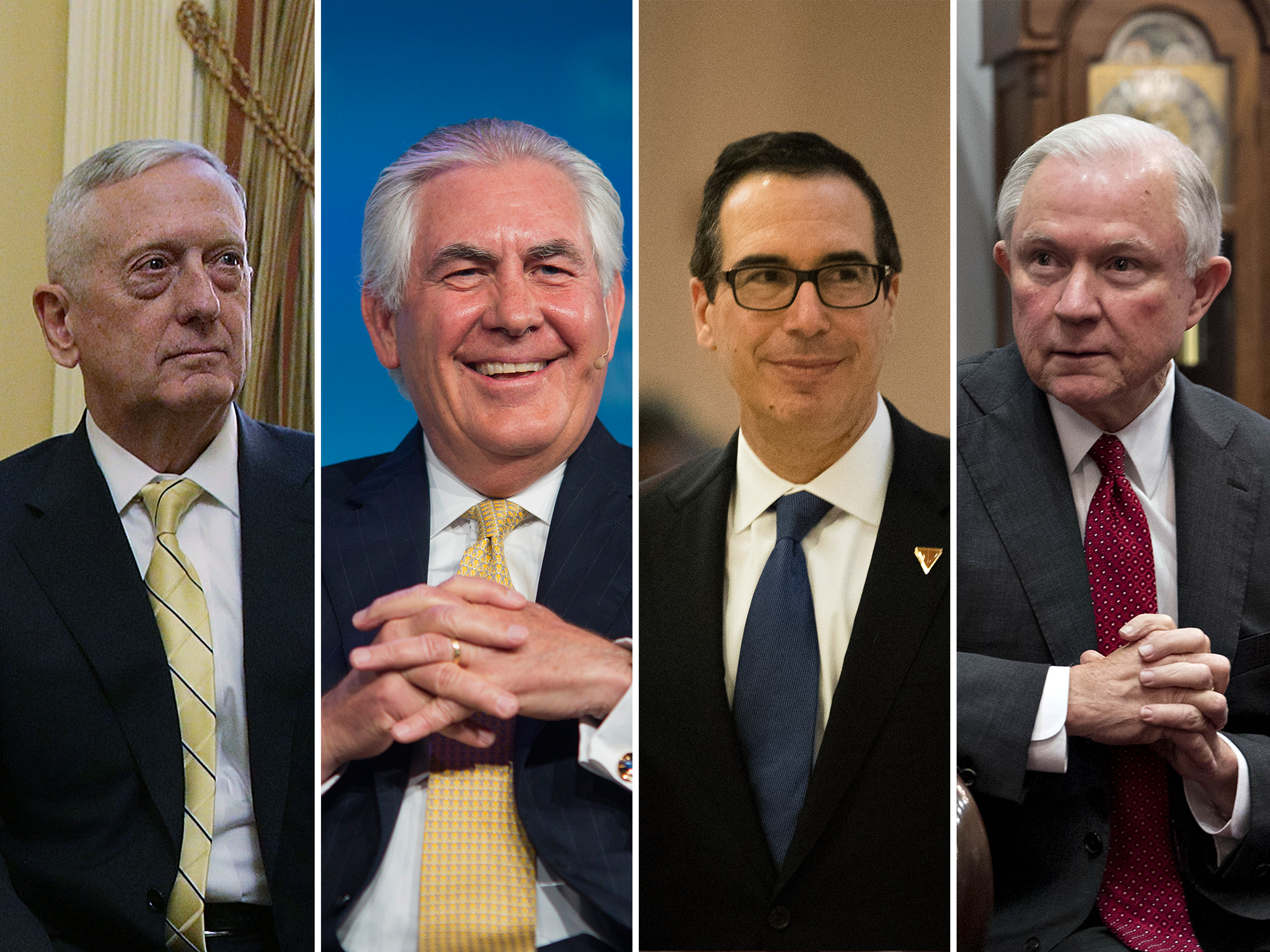 How The Donald Trump Cabinet Stacks Up, In 3 Charts