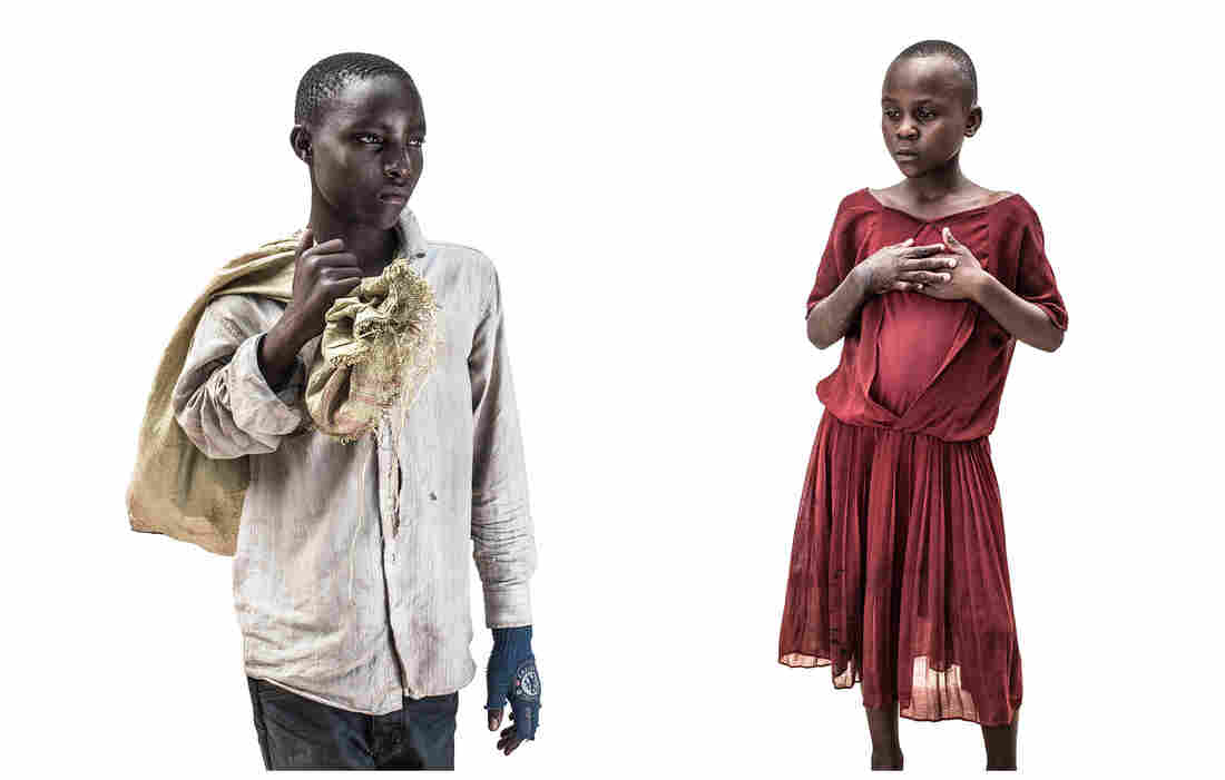 John and Anastazia from the series Tanzanian Street children 2015 © Tom Merilion
