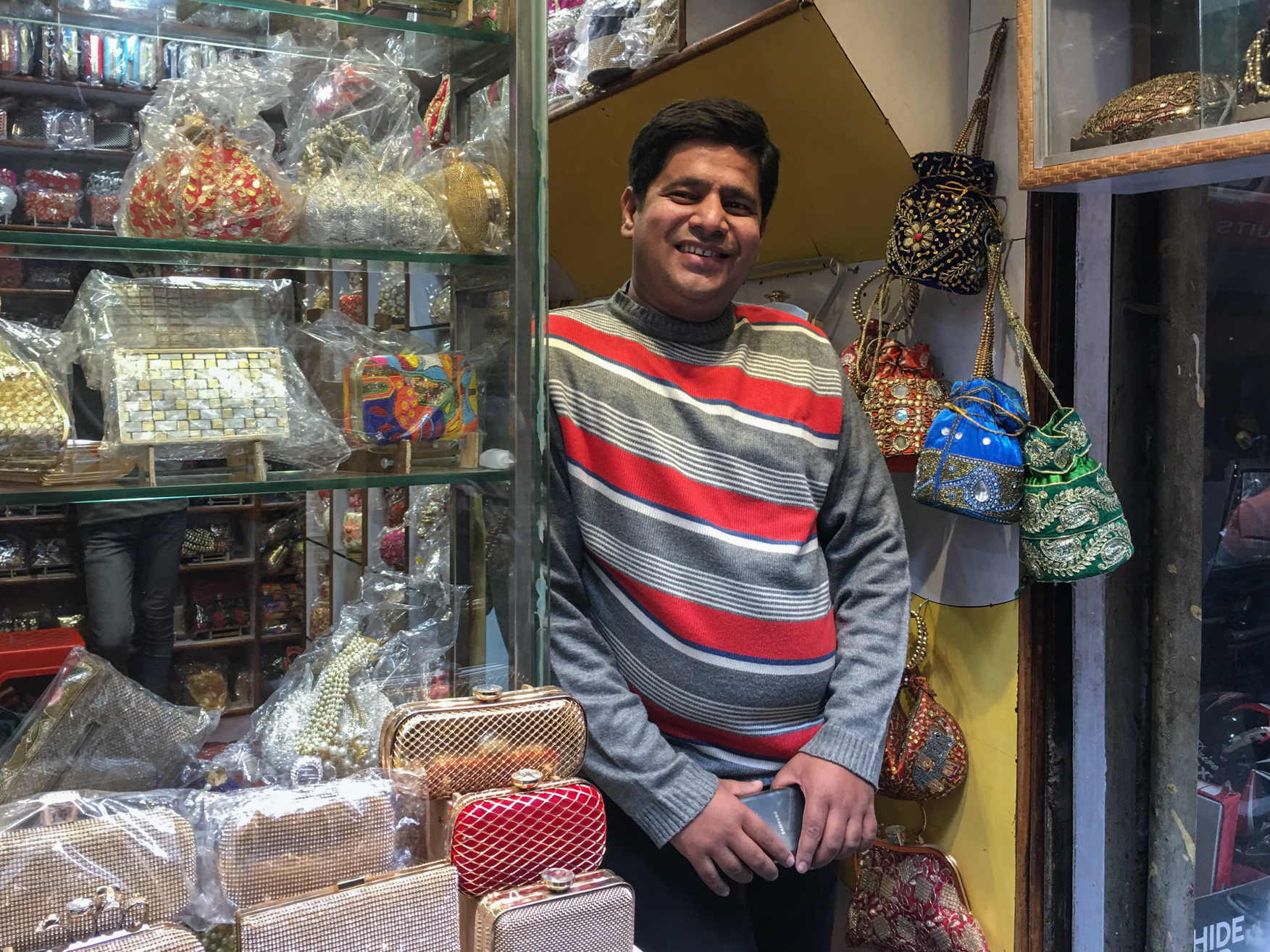 In the Old City of New Delhi, Asim Husain stands in his shop, where he sells hand-stitched purses. He says sales normally conducted in cash are down nearly 90 percent and his attempts to go &quot;cashless&quot; with credit cards or other e-wallet schemes have not met with great success. &quot;The connectivity is very poor,&quot; Husain says, referring to the internet. (NPR)