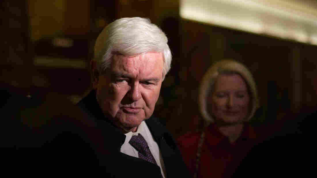 Former House Speaker Newt Gingrich addresses the press following his visit with President-elect Donald Trump at Trump Tower in New York City on Nov. 21.