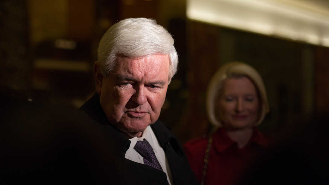 Former House Speaker Newt Gingrich addresses the press following his visit with President-elect Donald Trump at Trump Tower in New York City on Nov. 21.