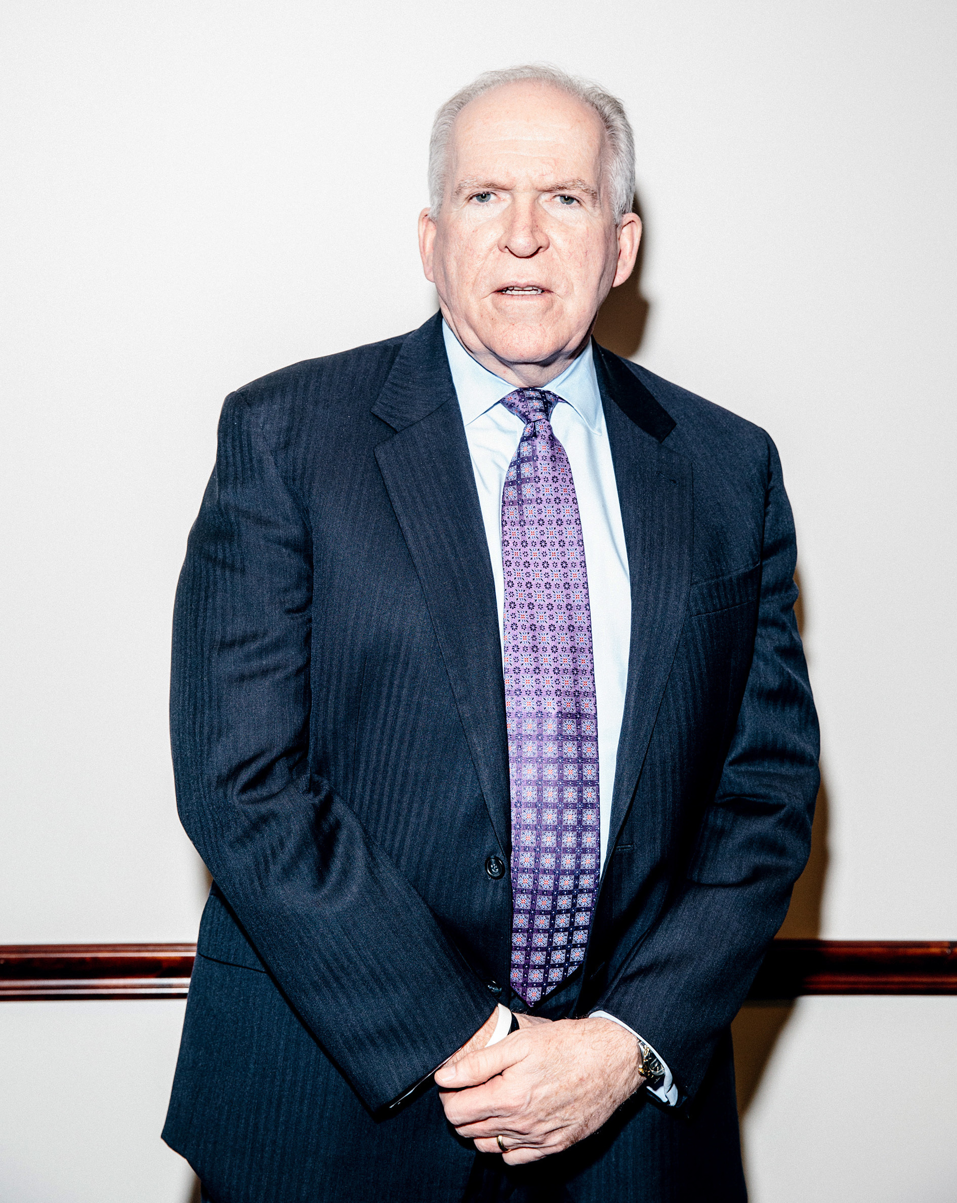 CIA Director John Brennan at CIA Headquarters on Thursday. (NPR)