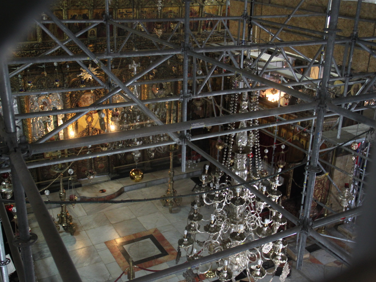 Church Of Nativity In Bethlehem Under Restoration Amid Christmas
