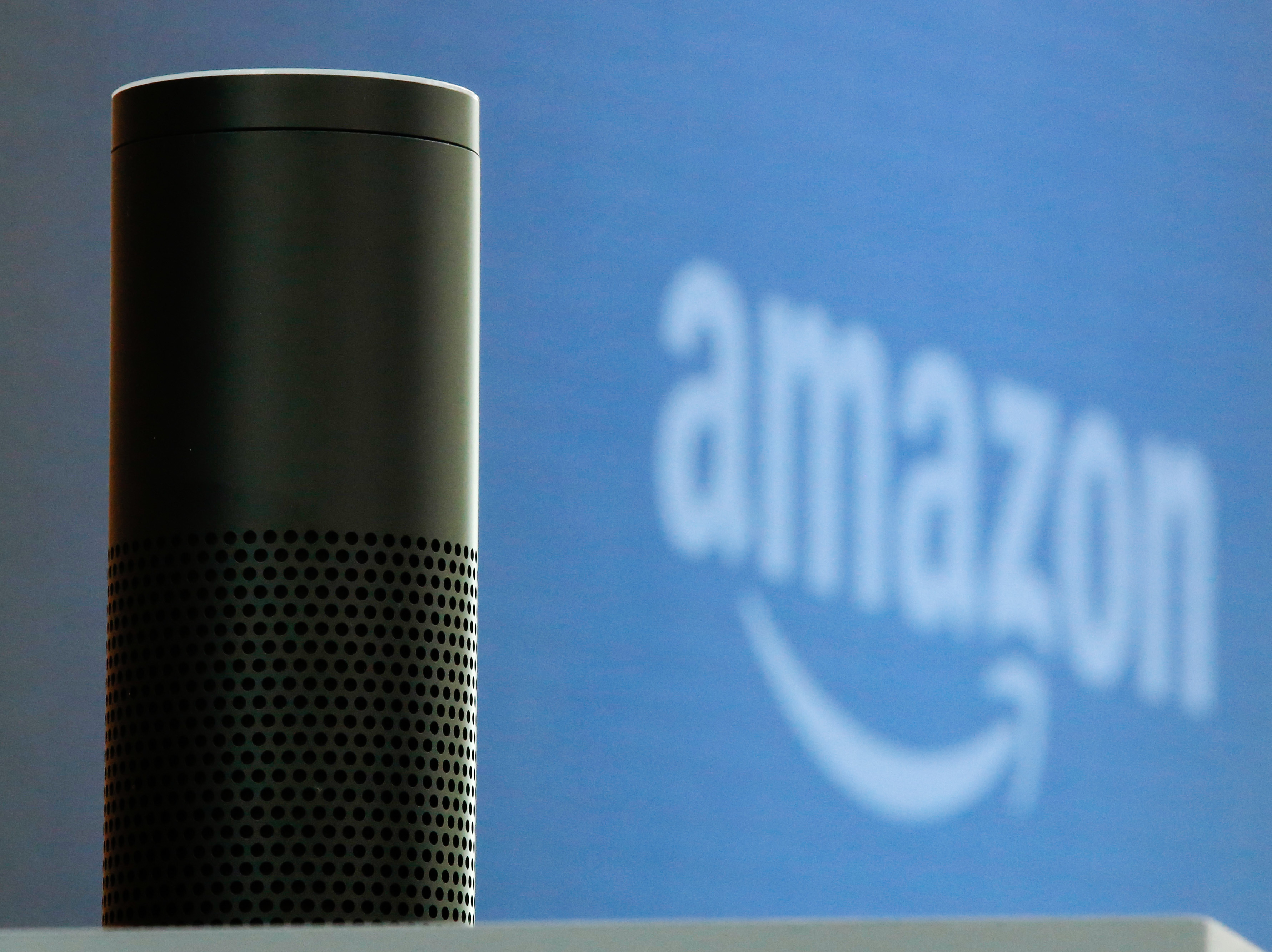 Amazon's personal assistant device Echo, powered by the voice recognition program Alexa, is one of the most popular gifts this holiday season. (Luke MacGregor/Bloomberg/Getty Images)