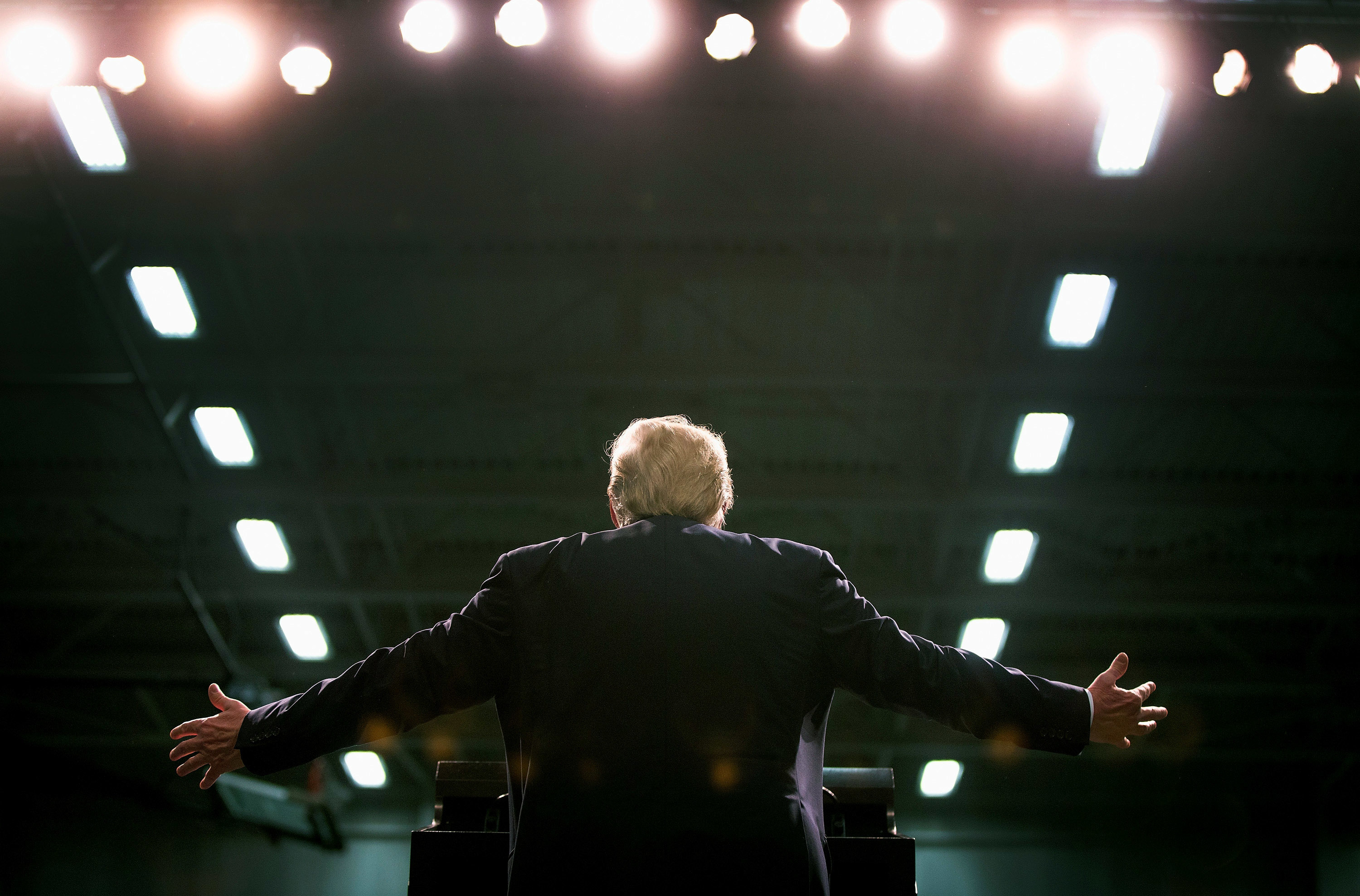 In a discussion with historian Douglas Brinkley about his inaugural address, President-elect Donald Trump reportedly mentioned speeches by John F. Kennedy and Ronald Reagan. (Getty Images)