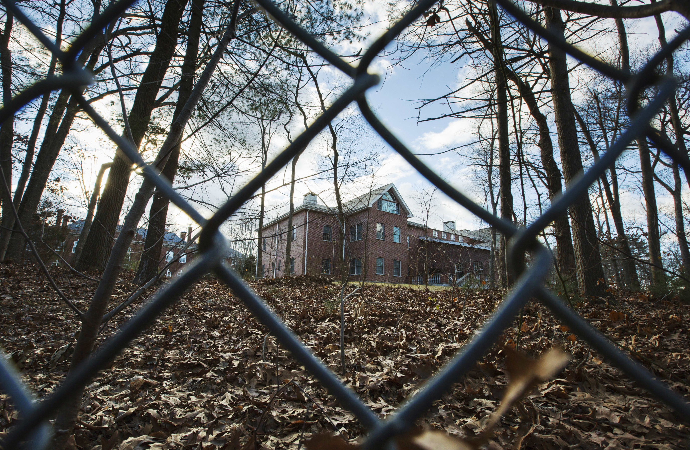 A fence surrounds an estate in the village of Upper Brookville in the town of Oyster Bay, N.Y., on Long Island. On Friday, the Obama administration closed this compound for Russian diplomats, in retaliation for spying and cyber-meddling in the U.S. presidential election.
