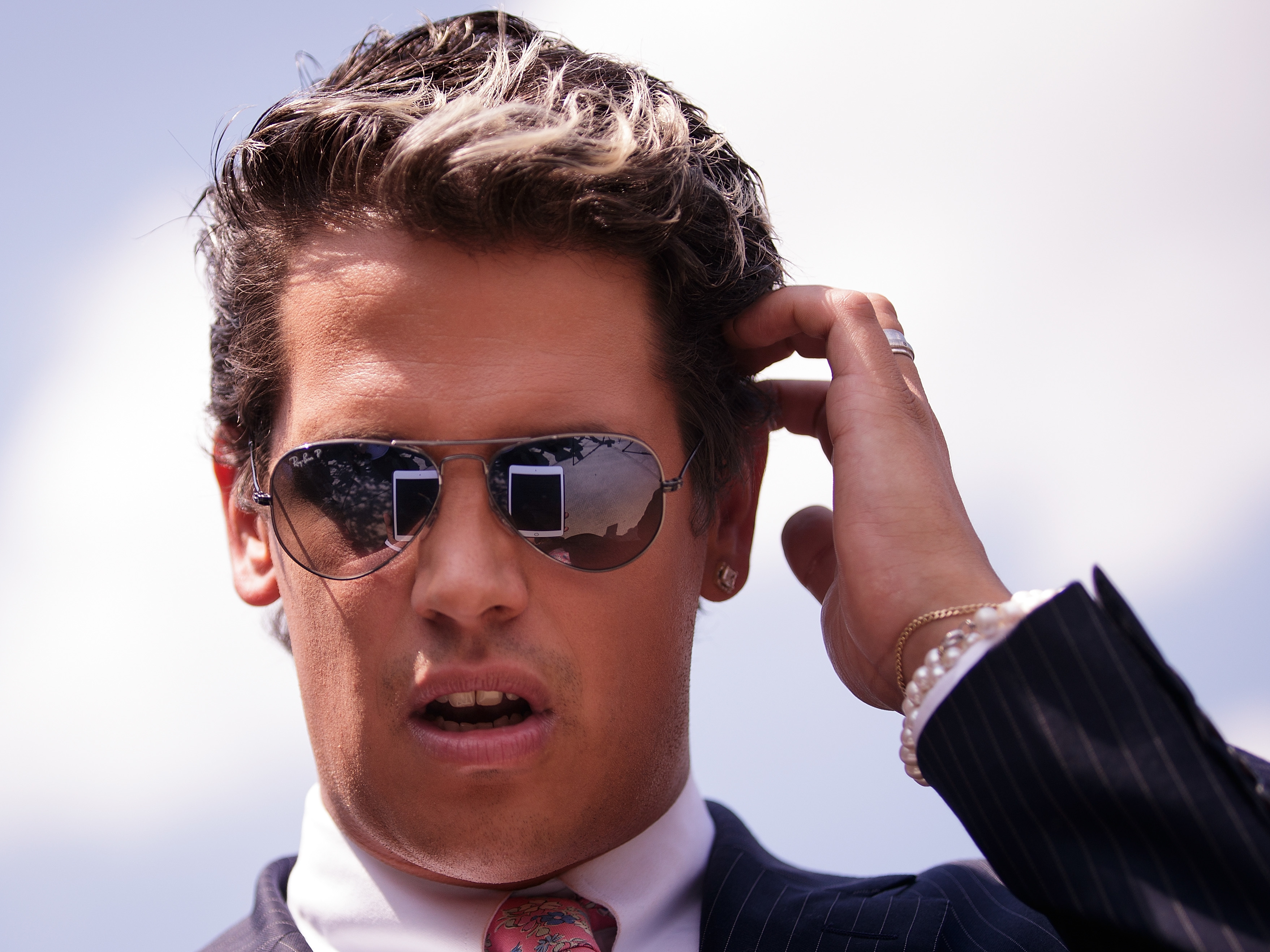 Milo Yiannopoulos, a conservative columnist and Internet personality, confirmed that he has a book deal with Simon & Schuster, saying on his Facebook page: &quot;They said banning me from Twitter would finish me off. Just as I predicted, the opposite has happened.&quot; (Getty Images)