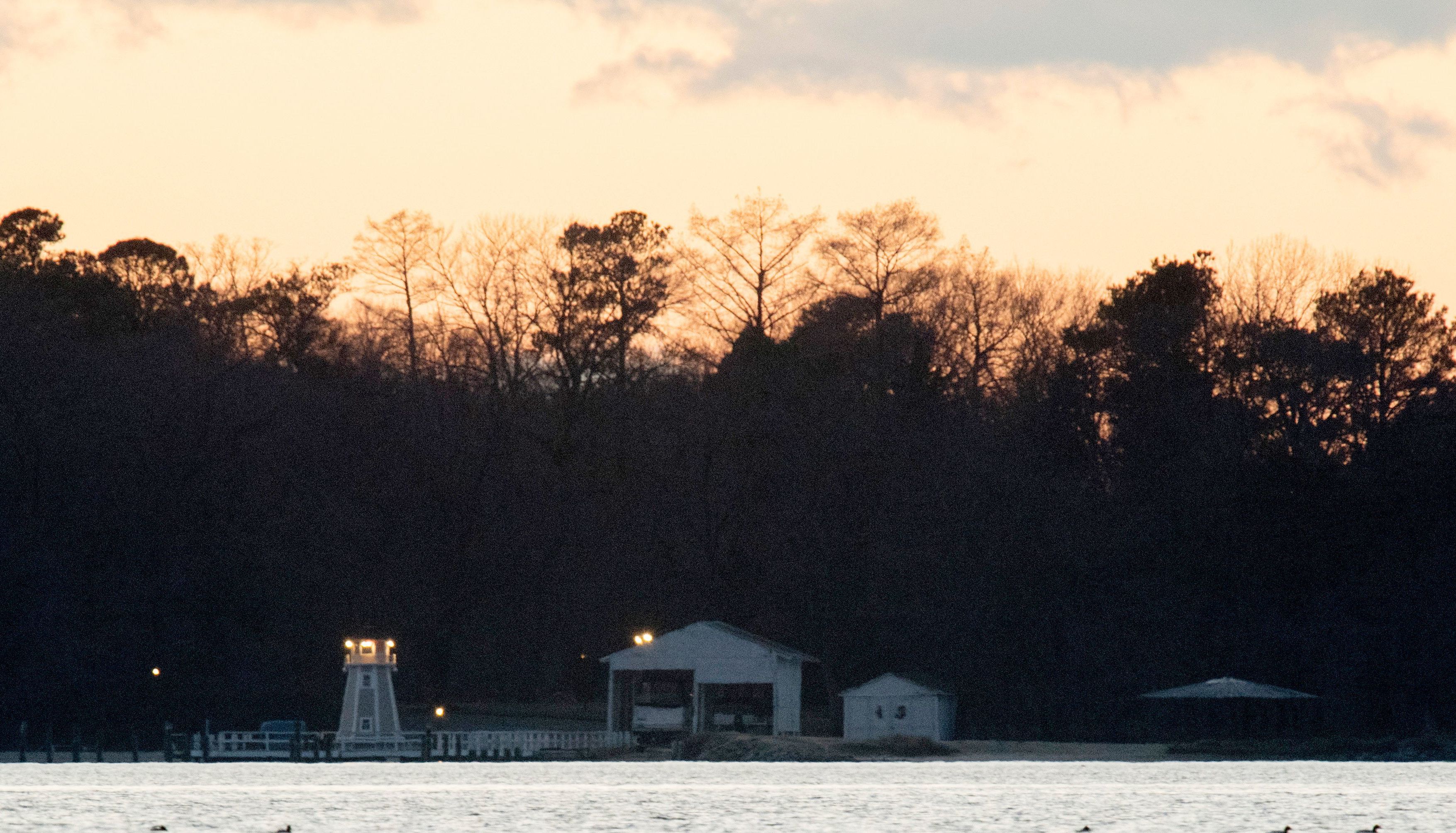 A dock is seen at a recreational compound owned by the Russian government near Centreville, Maryland on Thursday. The U.S. government said the facility was used "for intelligence-related purposes."