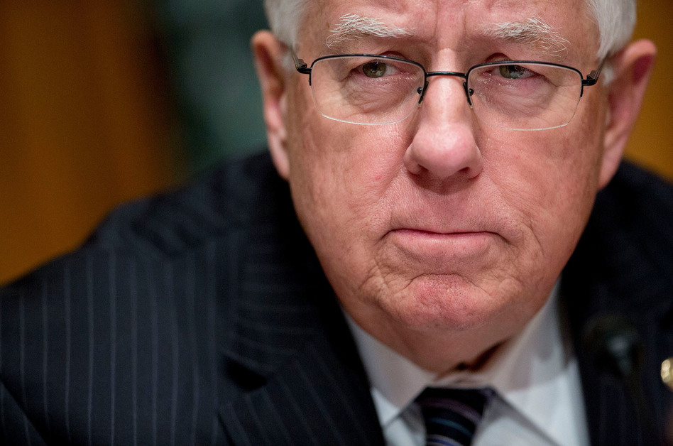 Sen. Mike Enzi, R-Wyo., chairman of the Senate Budget Committee, introduced a resolution that will serve as the vehicle for repealing key parts of Obamacare. (Andrew Harrer/Bloomberg via Getty Images)