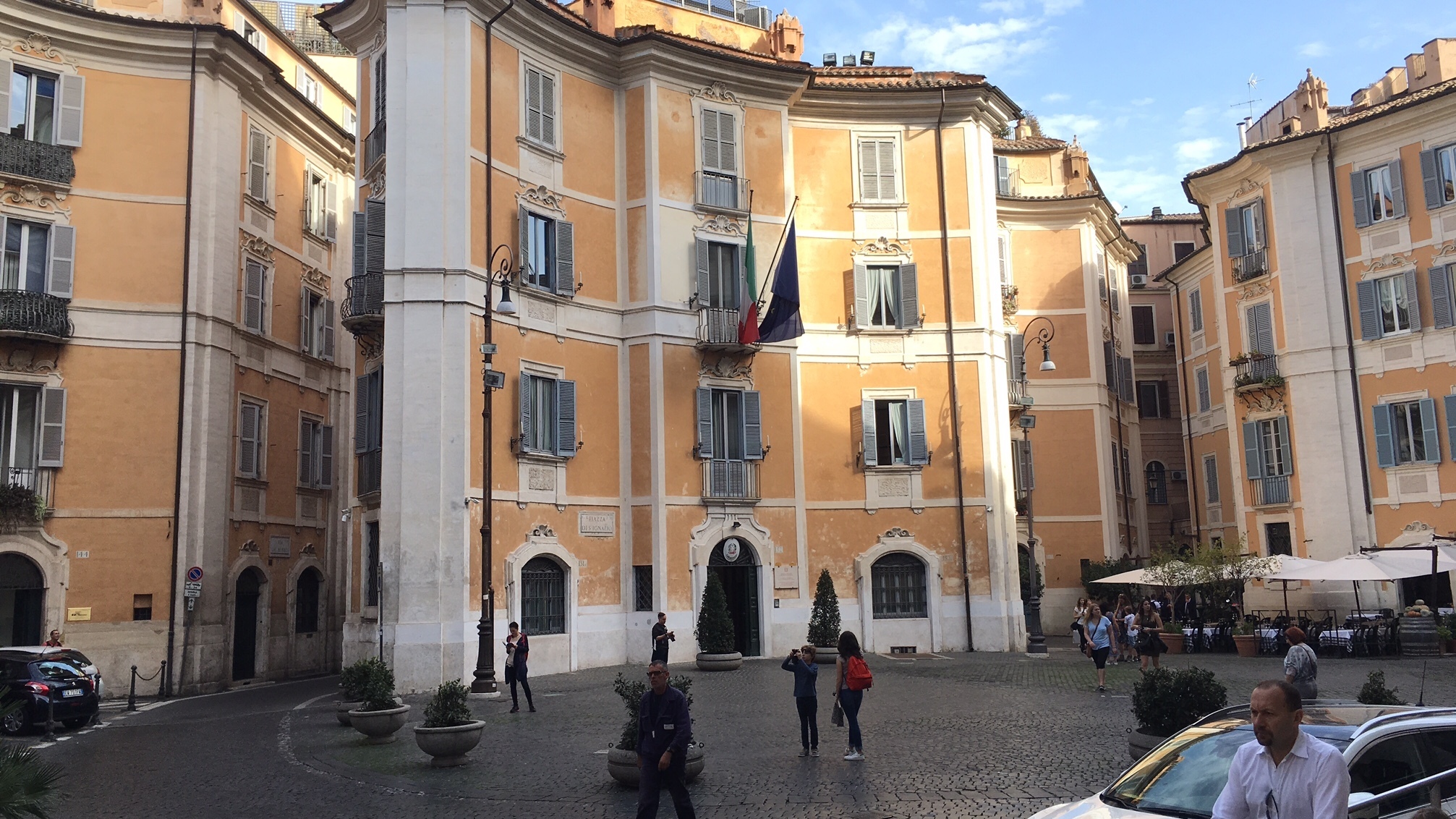 The police force for protection of Italy's cultural heritage is headquartered in Rome's Piazza Sant'Ignazio. (NPR)