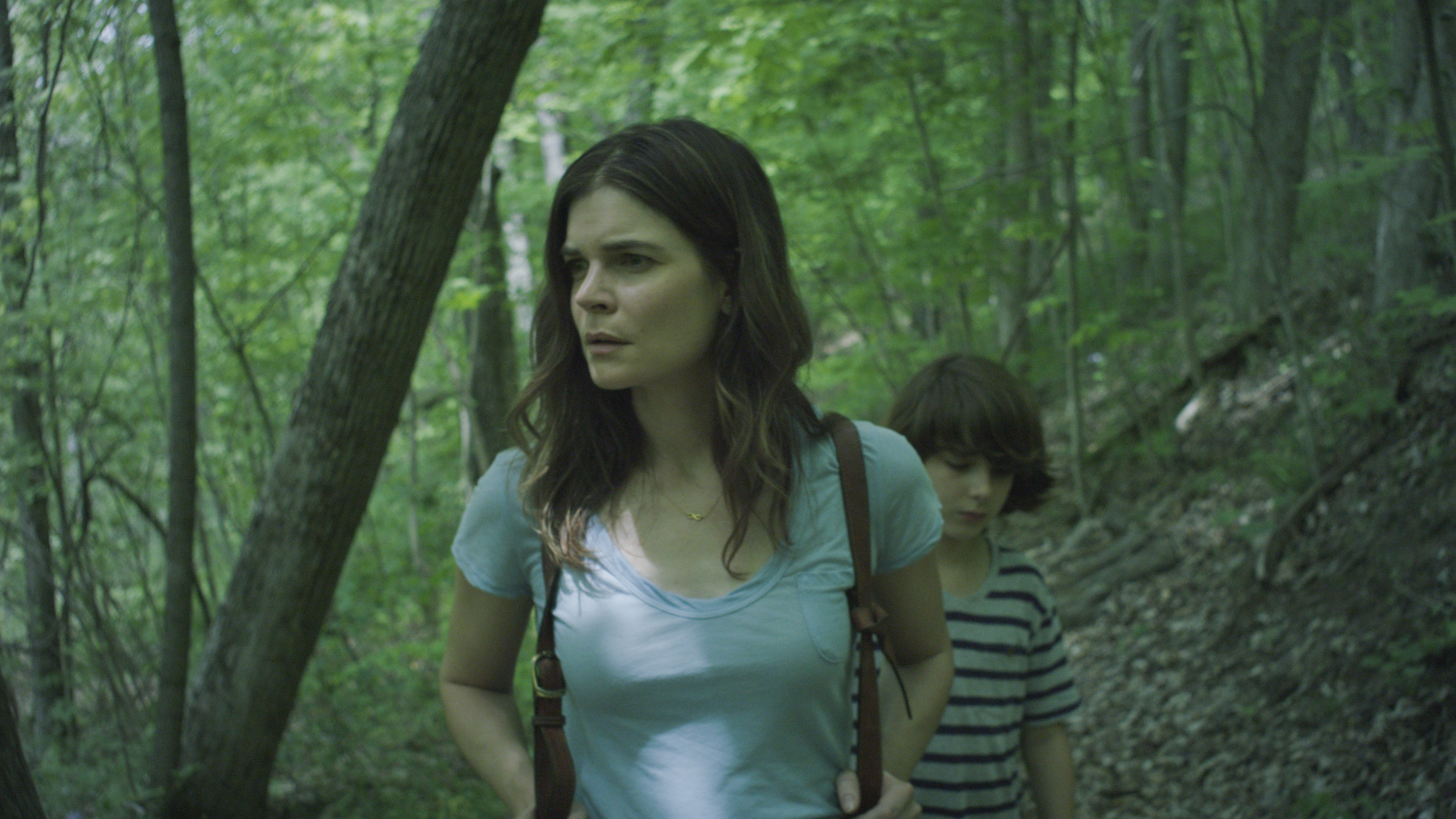 Claire (Betsy Brandt) and son Connor (Zev Haworth) search for closure in Claire in Motion.