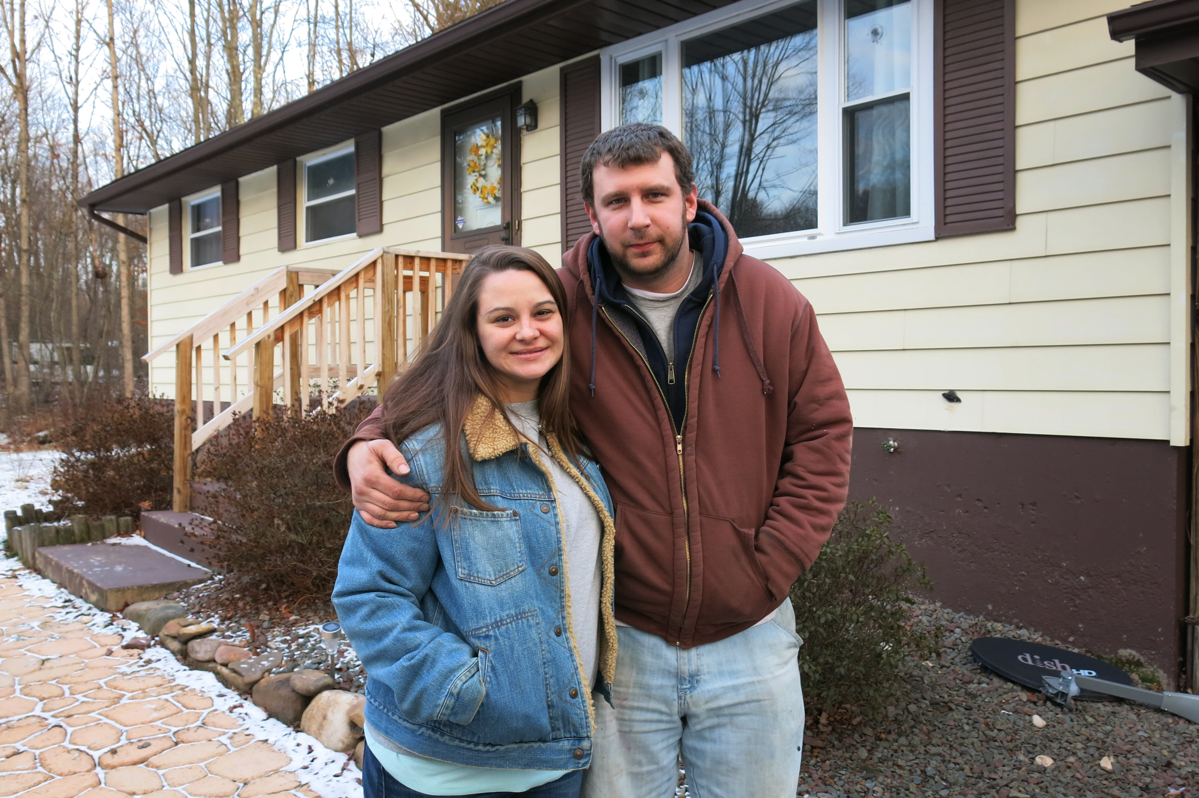 Jamie Ruppert and her husband Jesse Ruppert live in White Haven, Pa. Jamie voted for Barack Obama twice but switched parties and voted for Republican Donald Trump this election. She hopes Trump will bring more good-paying blue-collar jobs to communities like hers. (NPR)