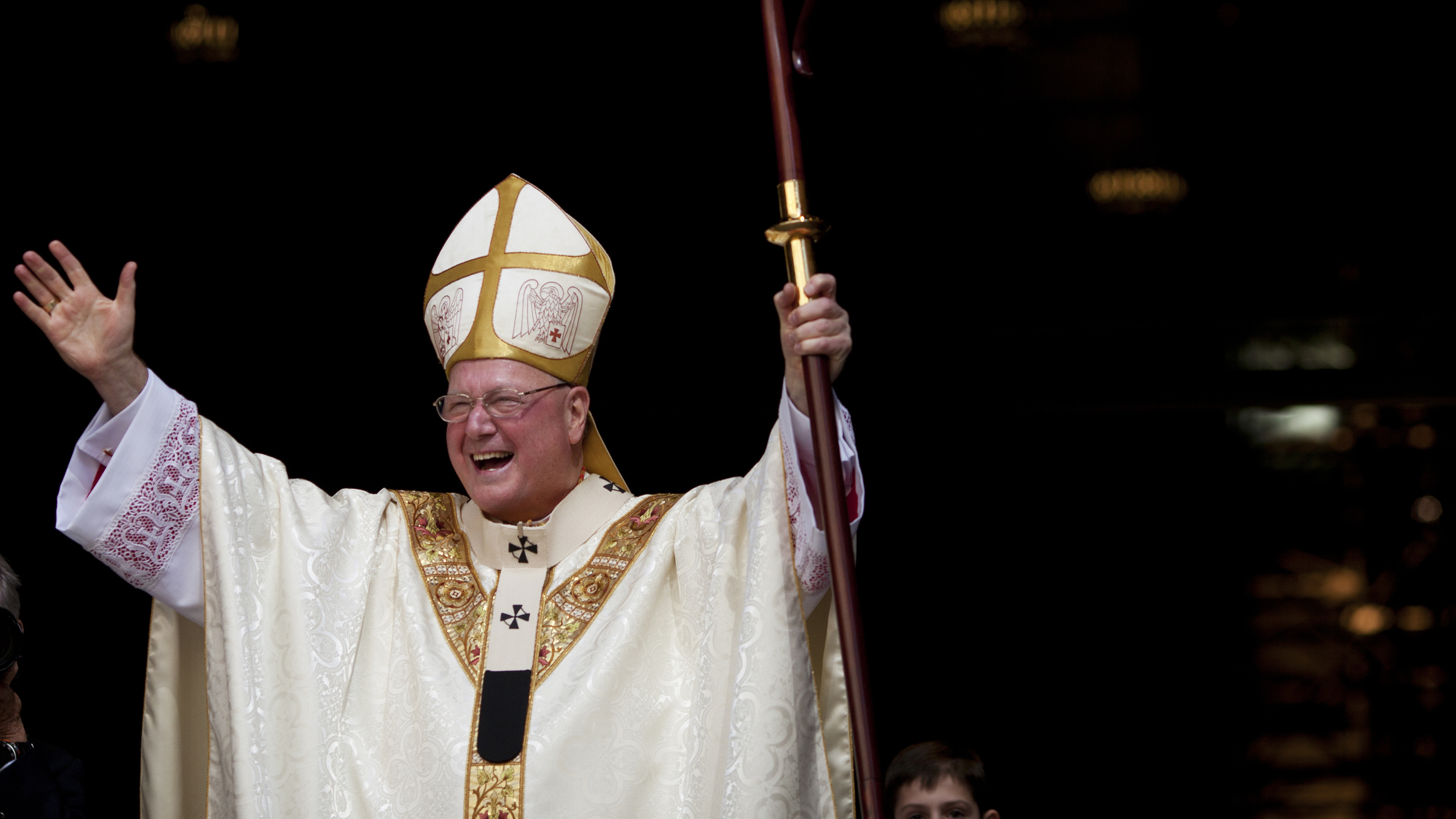 Cardinal Timothy Dolan, the archbishop of New York, will be one of six faith leaders to pray at Donald Trump