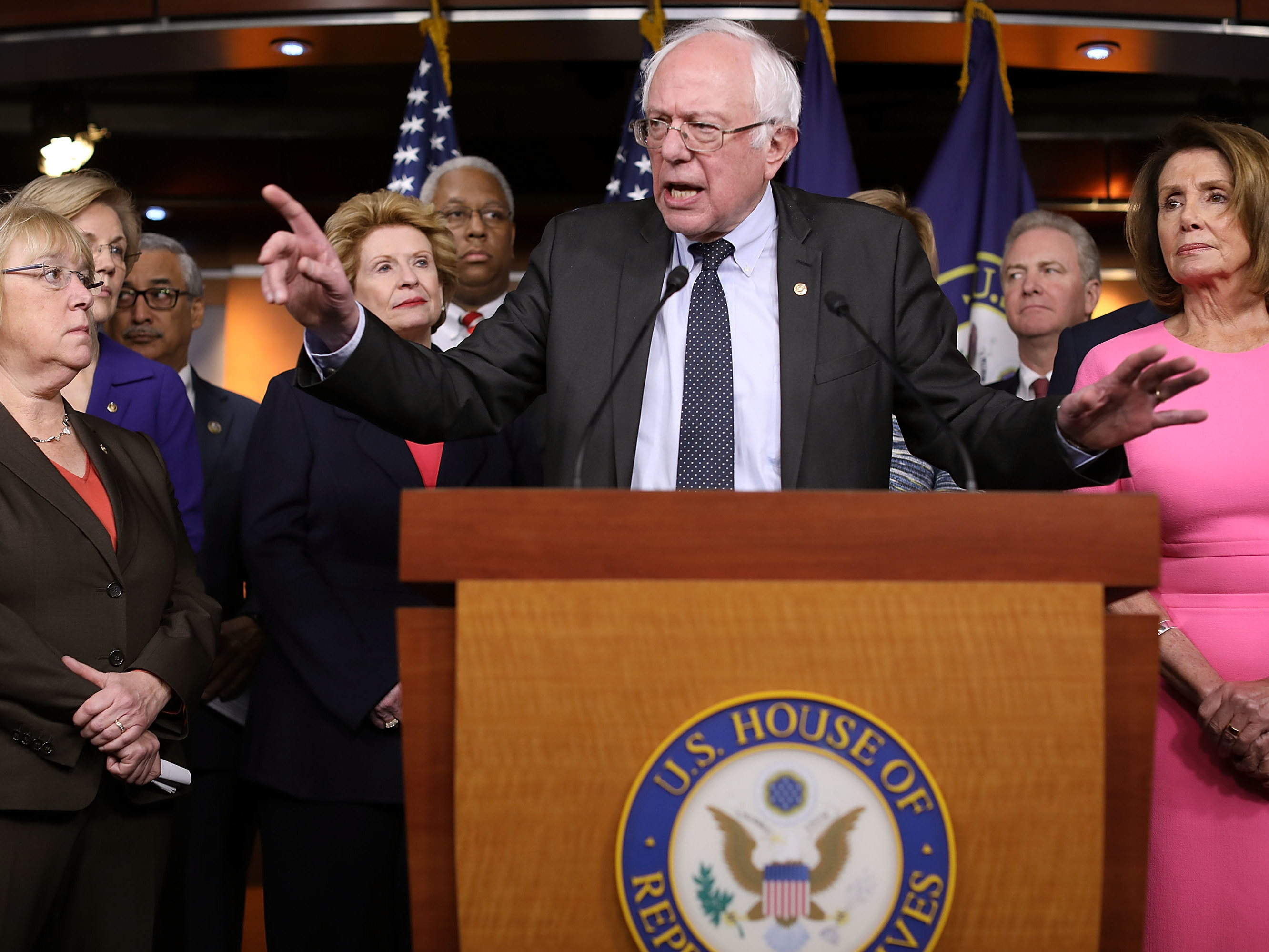 Sen. Bernie Sanders (I-VT) told NPR, &quot;The goal is to rally the American people against a disastrous Republican proposal.&quot; (Getty Images)