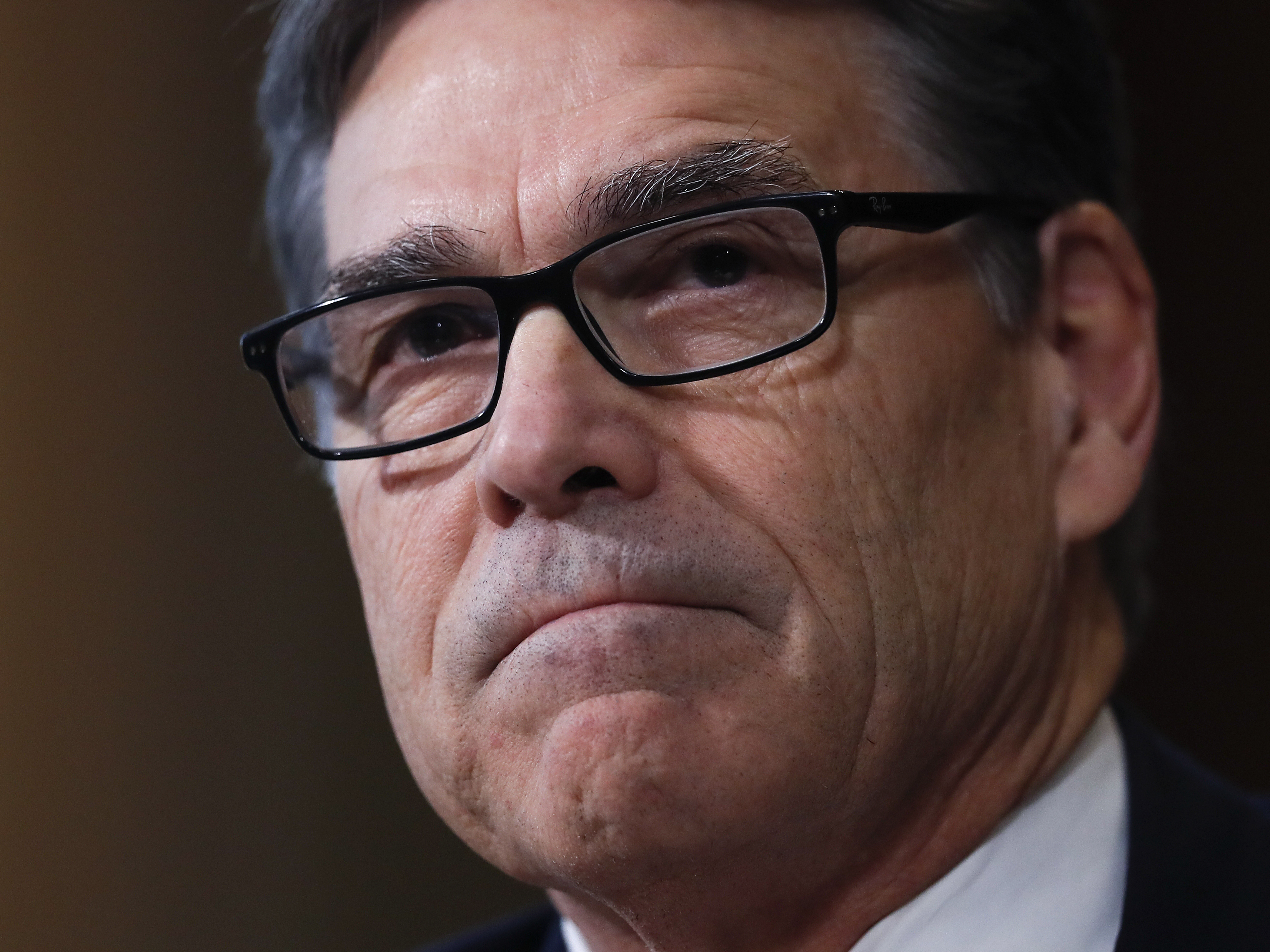 Energy Secretary-designate, former Texas Gov. Rick Perry, pauses while testifying on Capitol Hill in Washington on Thursday. (AP)