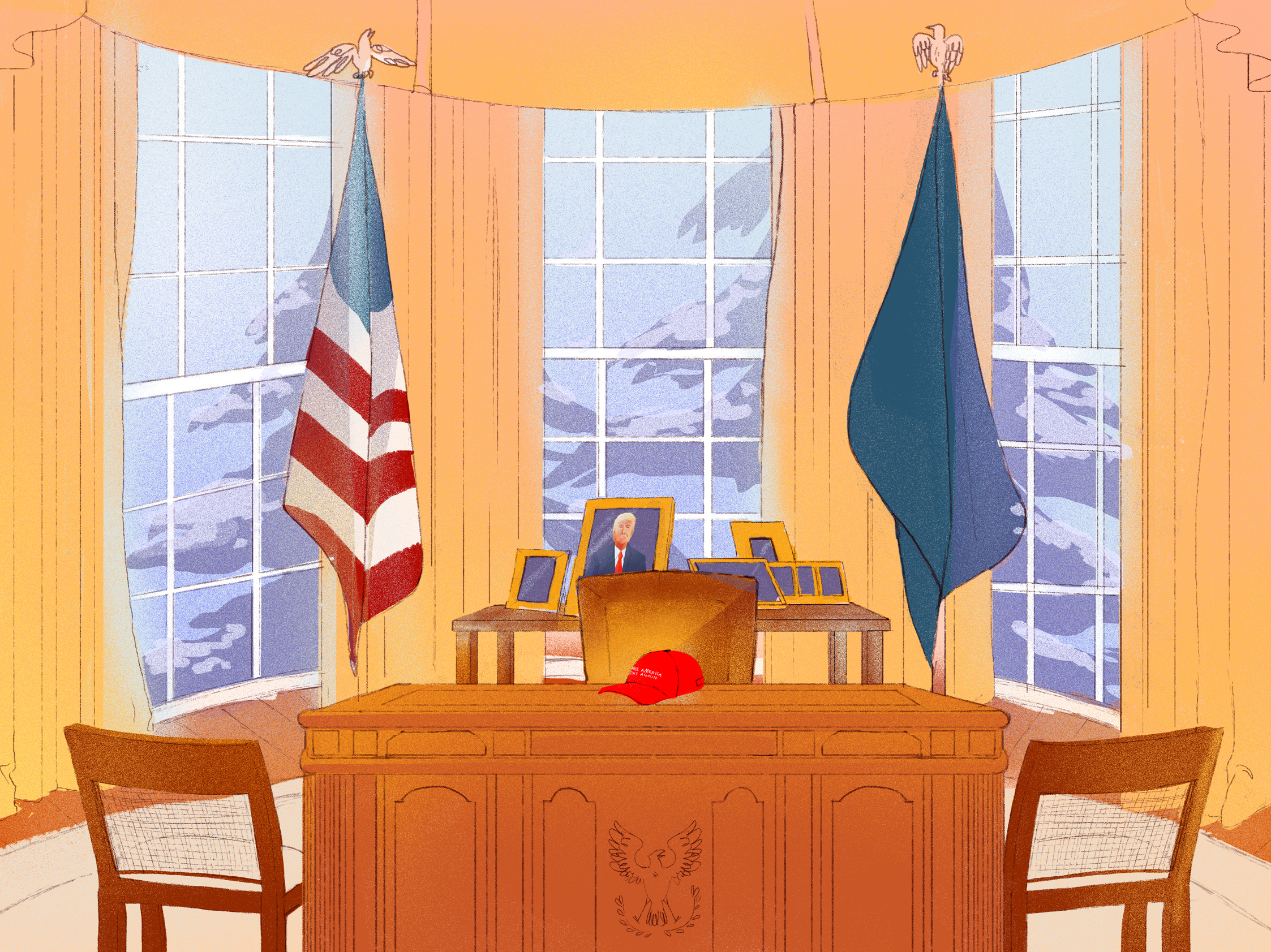Donald Trump laid out a plan for his first 100 days in the Oval Office. (NPR)