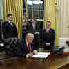 President Trump's First Hours In Office