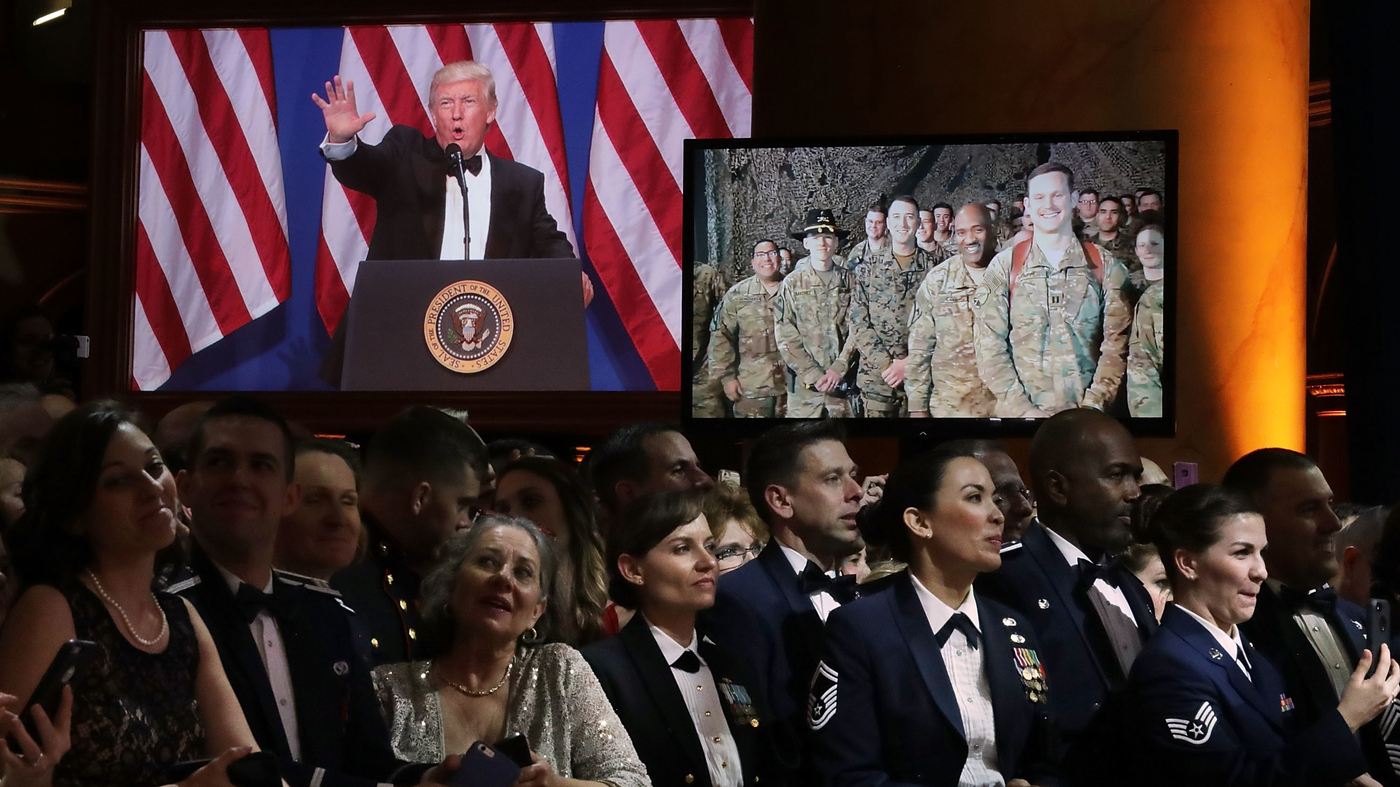 PHOTOS Trump Ends Inauguration Day His Way, With Dances At 3 Balls NPR