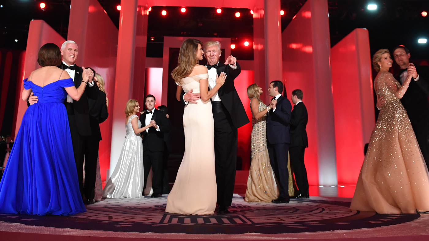 PHOTOS Trump Ends Inauguration Day His Way, With Dances At 3 Balls NPR
