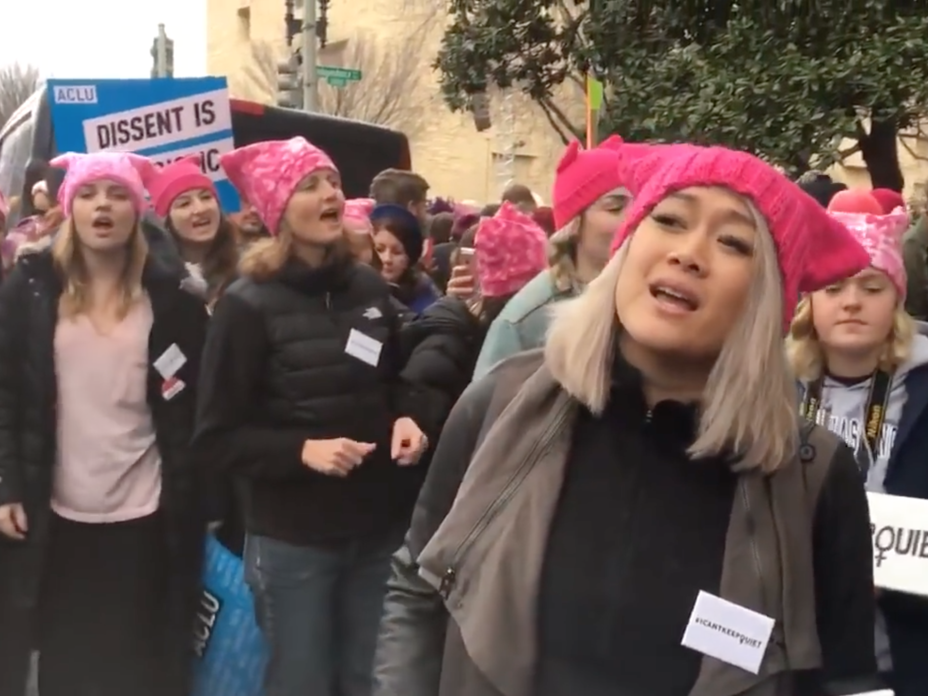 A flash mob choir at the Women's March turned this unknown song into an anthem