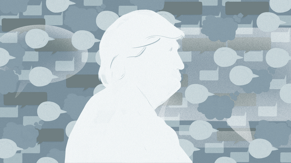 The annotated tweets of President Donald Trump. (Chelsea Beck/NPR)