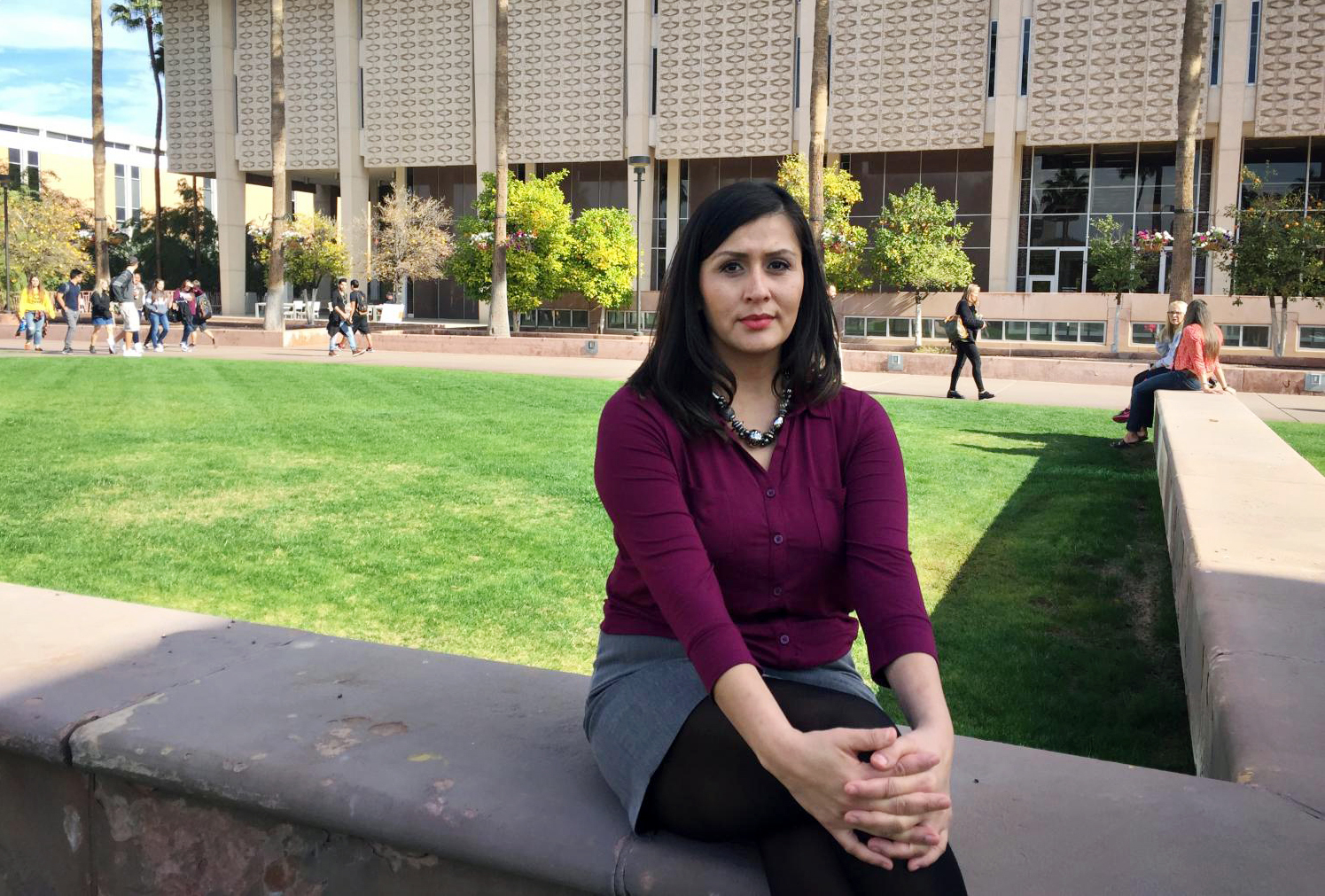 Vanessa Ramirez was diagnosed with ovarian cancer when she was in college. Today she and her kids get their health care through the Affordable Care Act. But child advocates say a repeal of that law could jeopardize the program that covers her children. (Will Stone/KJZZ)