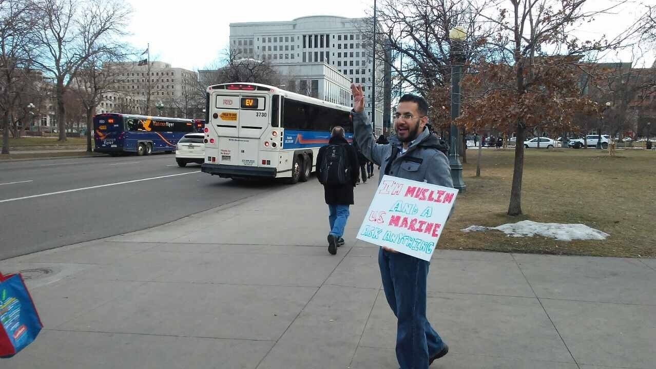 Muslim Marine answers questions in effort to fight Islamophobia