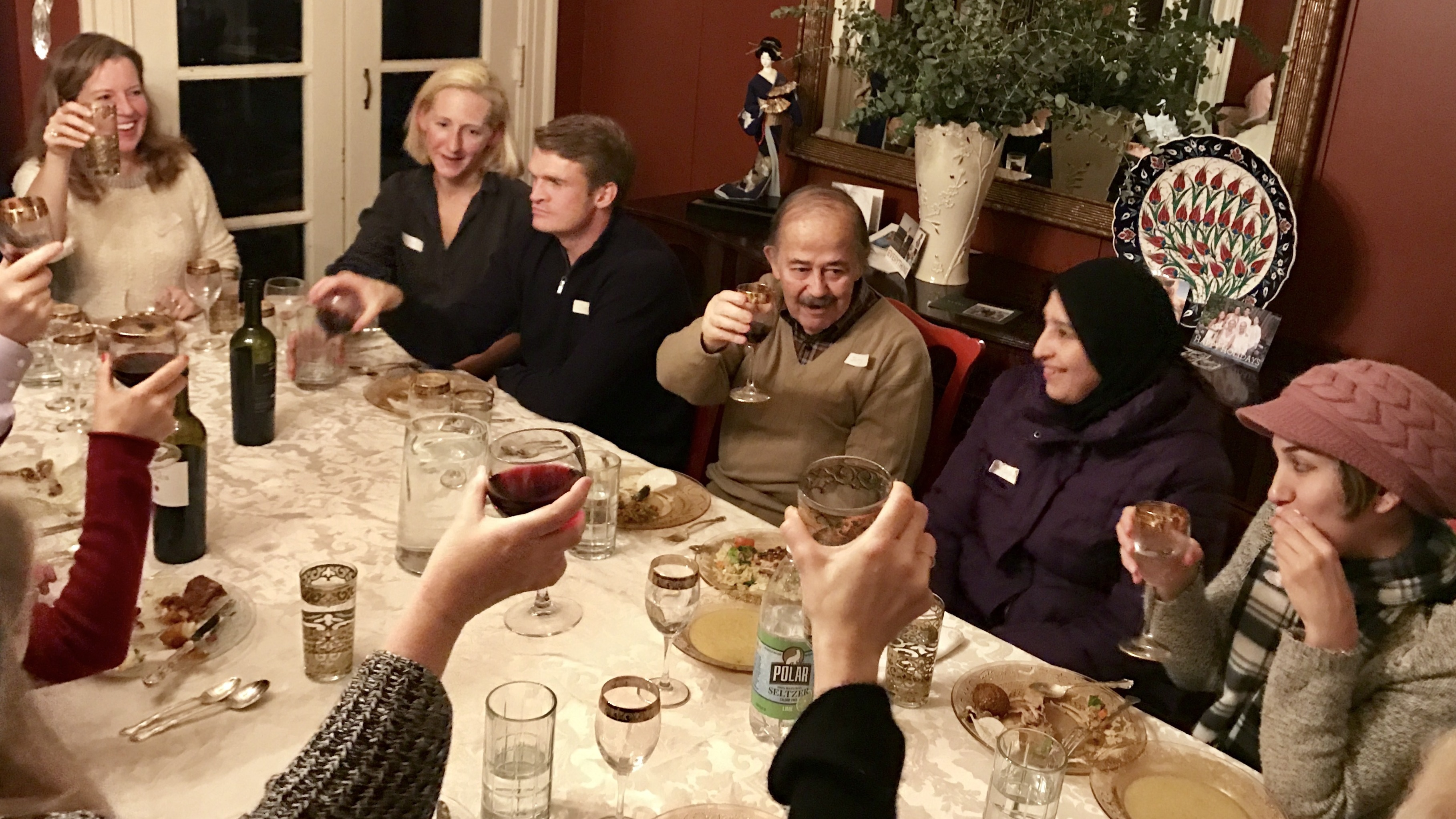 At Syria Supper Club, women from refugee families cook elaborate feasts, and Americans host the meals. (WNYC)