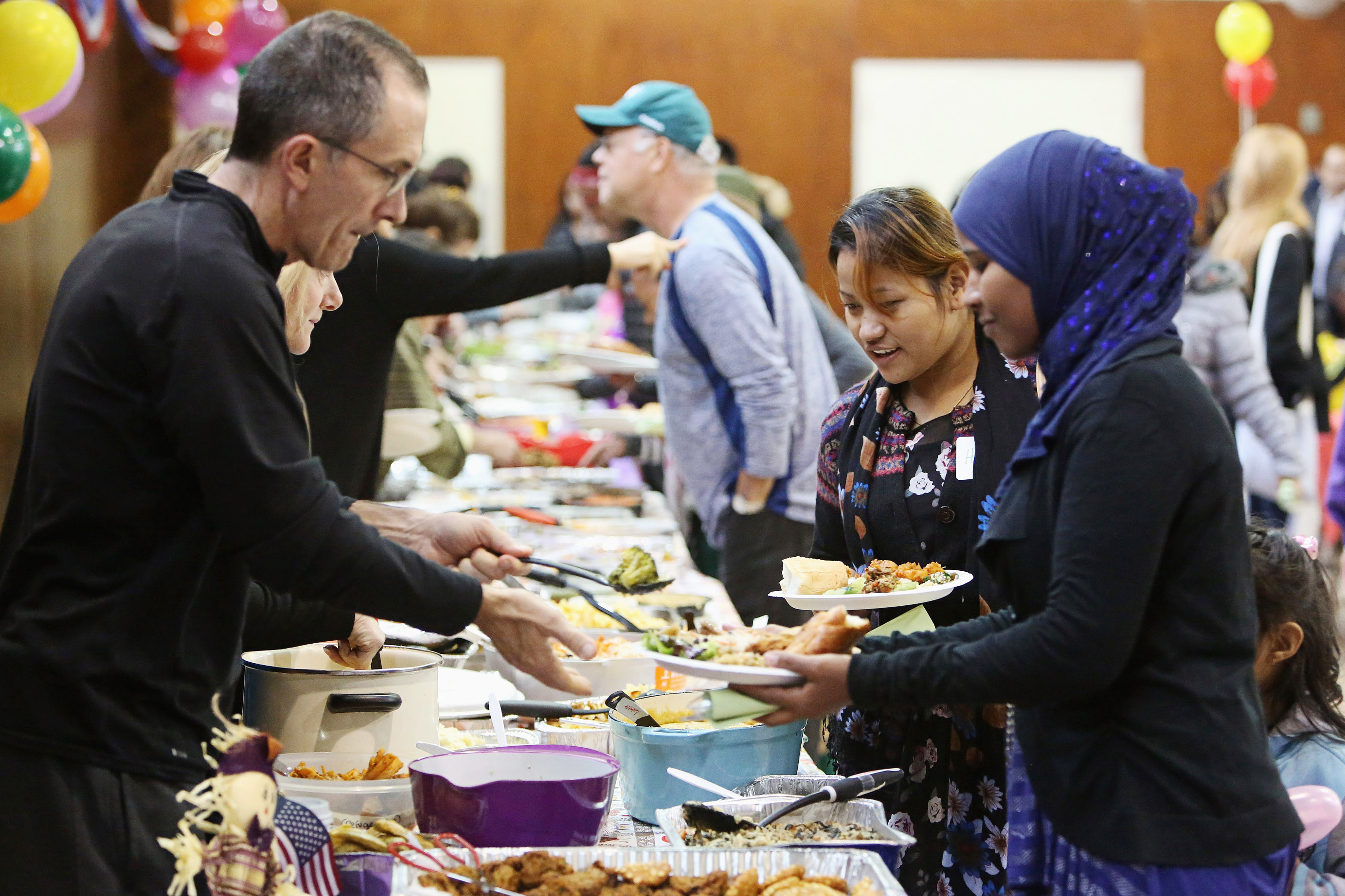 The HIAS welcomes refugees in Philadelphia in 2015. &quot;The faith groups are going to kick and scream and object to every aspect of this disgusting, vile, executive order, which makes America out to be something that it's not,&quot; says Mark Hetfield, the organization's president. &quot;You know, we are a country that welcomes refugees.&quot; (Getty Images for MoveOn.org)