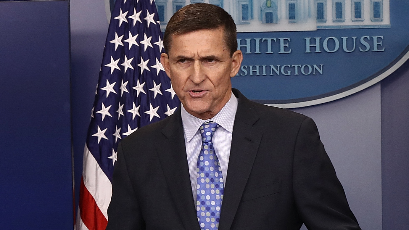Questions have loomed over National Security Adviser Michael Flynn's contact with a Russian diplomat in late December — and the explanation provided by the White House has changed over time. (Getty Images)