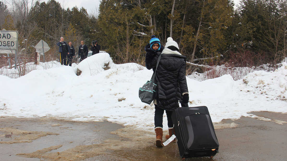 Migrants Choose Arrest In Canada Over Staying In The U.S. : NPR