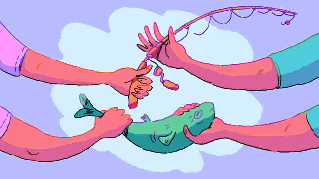 A fish or a rod?