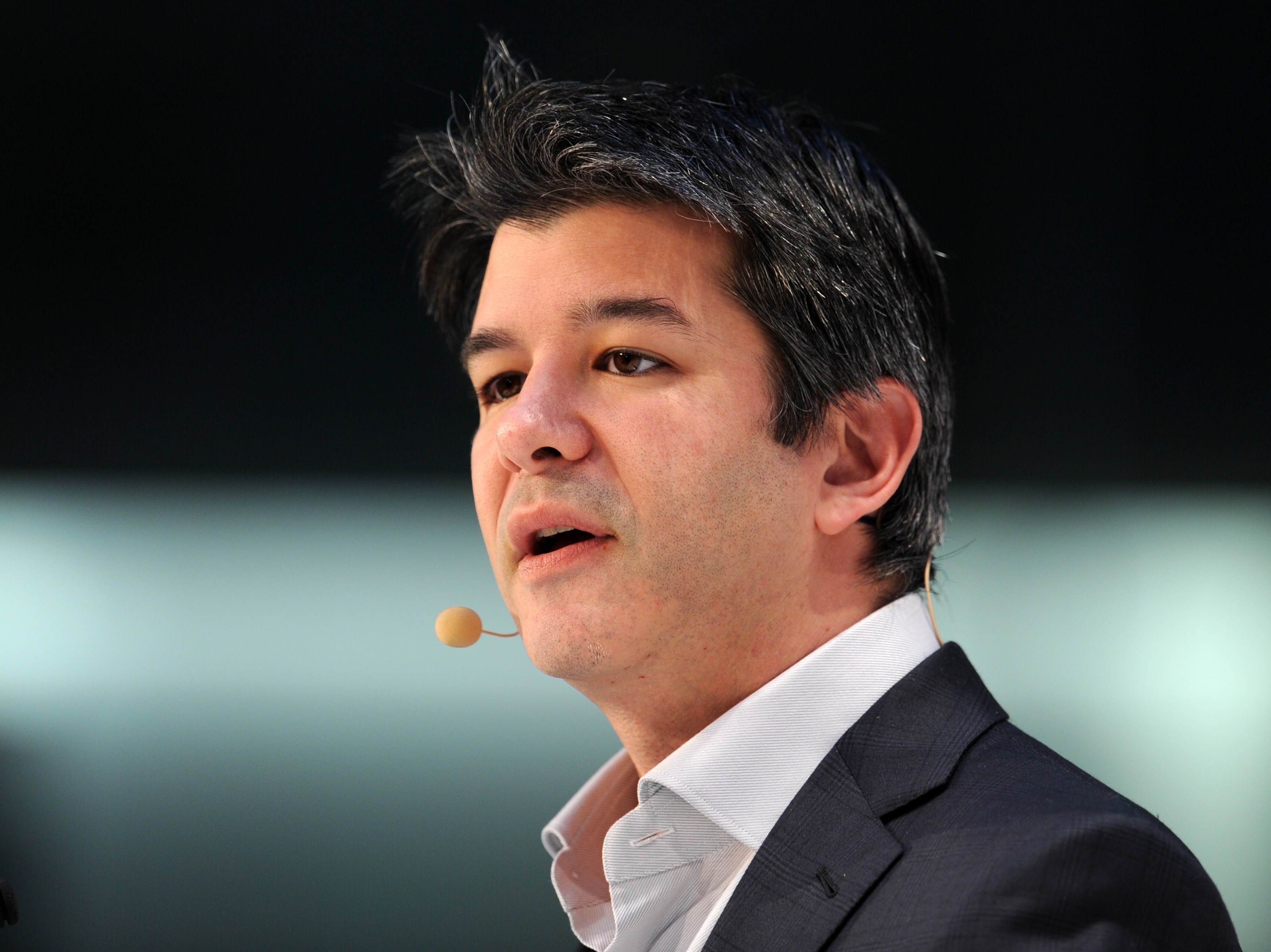 In this 2015 photograph, Uber co-founder and CEO Travis Kalanick speaks during the opening of the Digital Life Design Conference in Munich. (AFP/Getty Images)