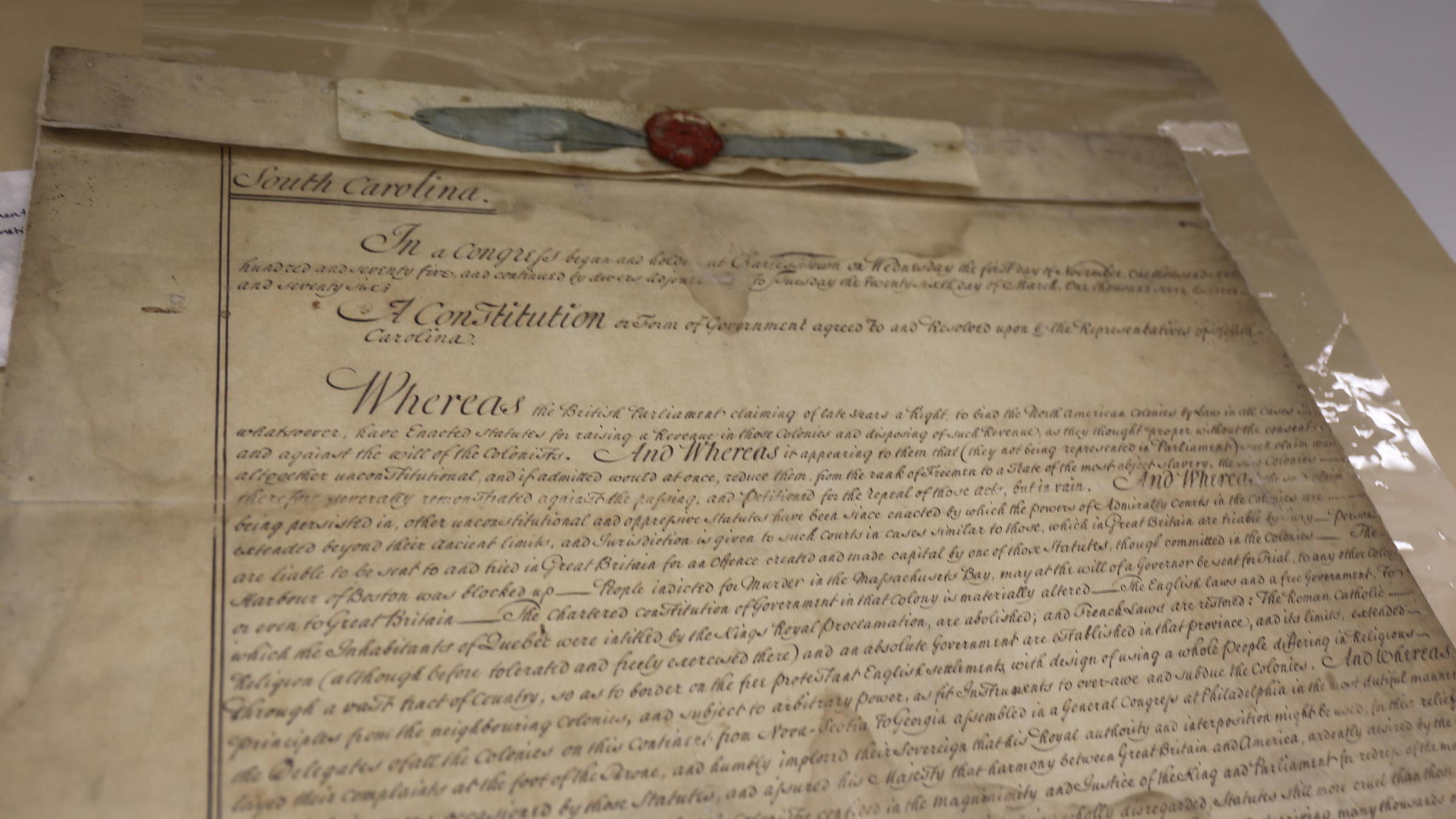 South Carolina Historical Documents Are Being Destroyed By Laminate NPR