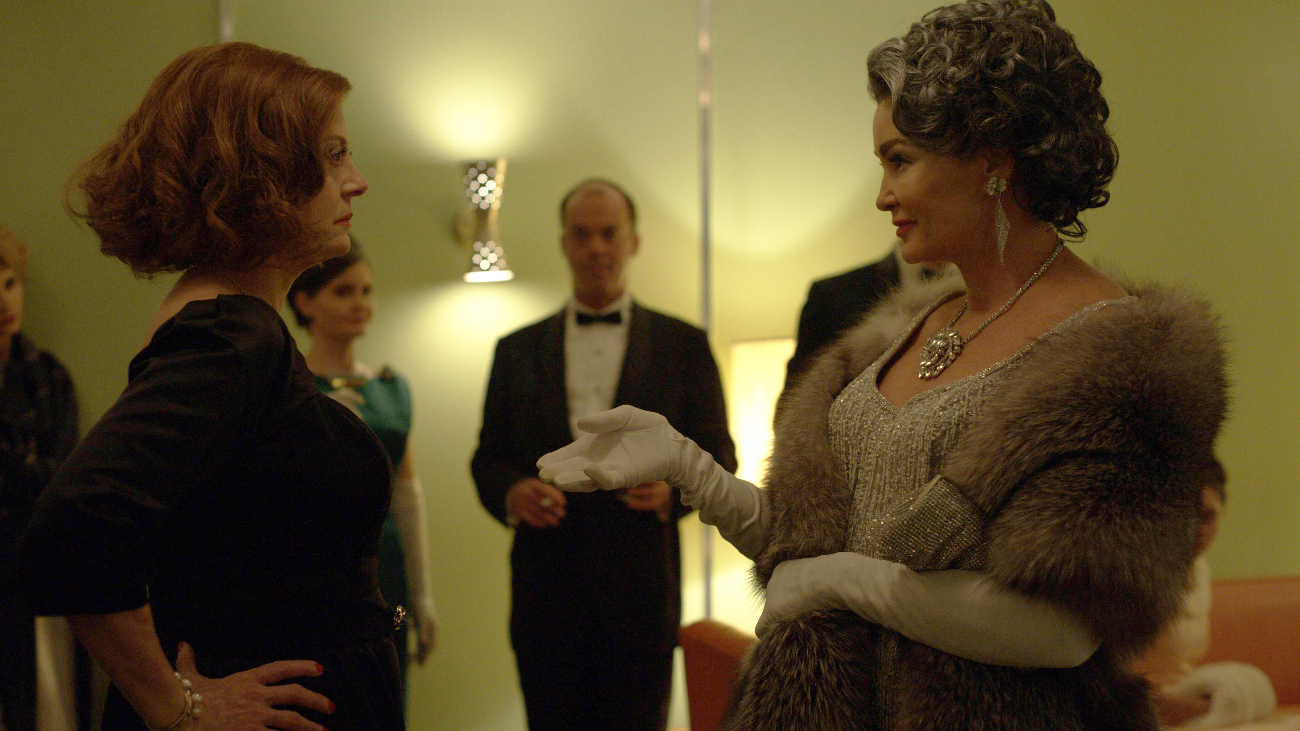 <em>Feud</em> tells the story of Bette Davis (Susan Sarandon) and Joan Crawford (Jessica Lange) in the early 1960s, a time when both actresses were struggling to find work. (Courtesy of FX)