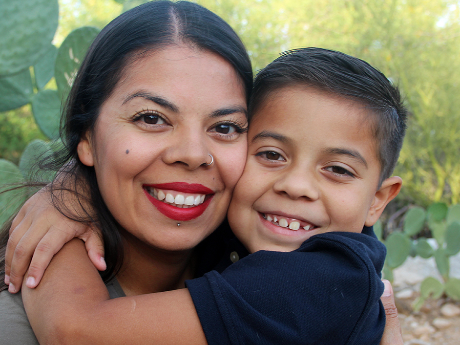 Chris López told her son Gabe, who's transgender, that she will always have his back. (StoryCorps)