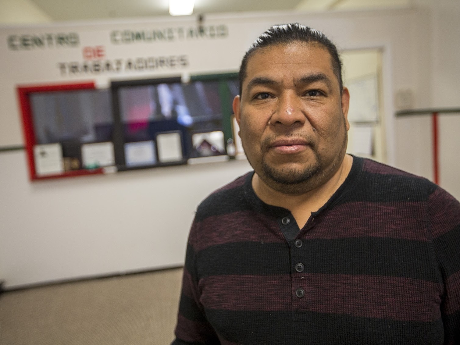 Adrian Ventura is the director of <em>Centro Comunitario de Trabajadores</em>, or Community Workers Center, which was founded in the aftermath of the raid. (WBUR)