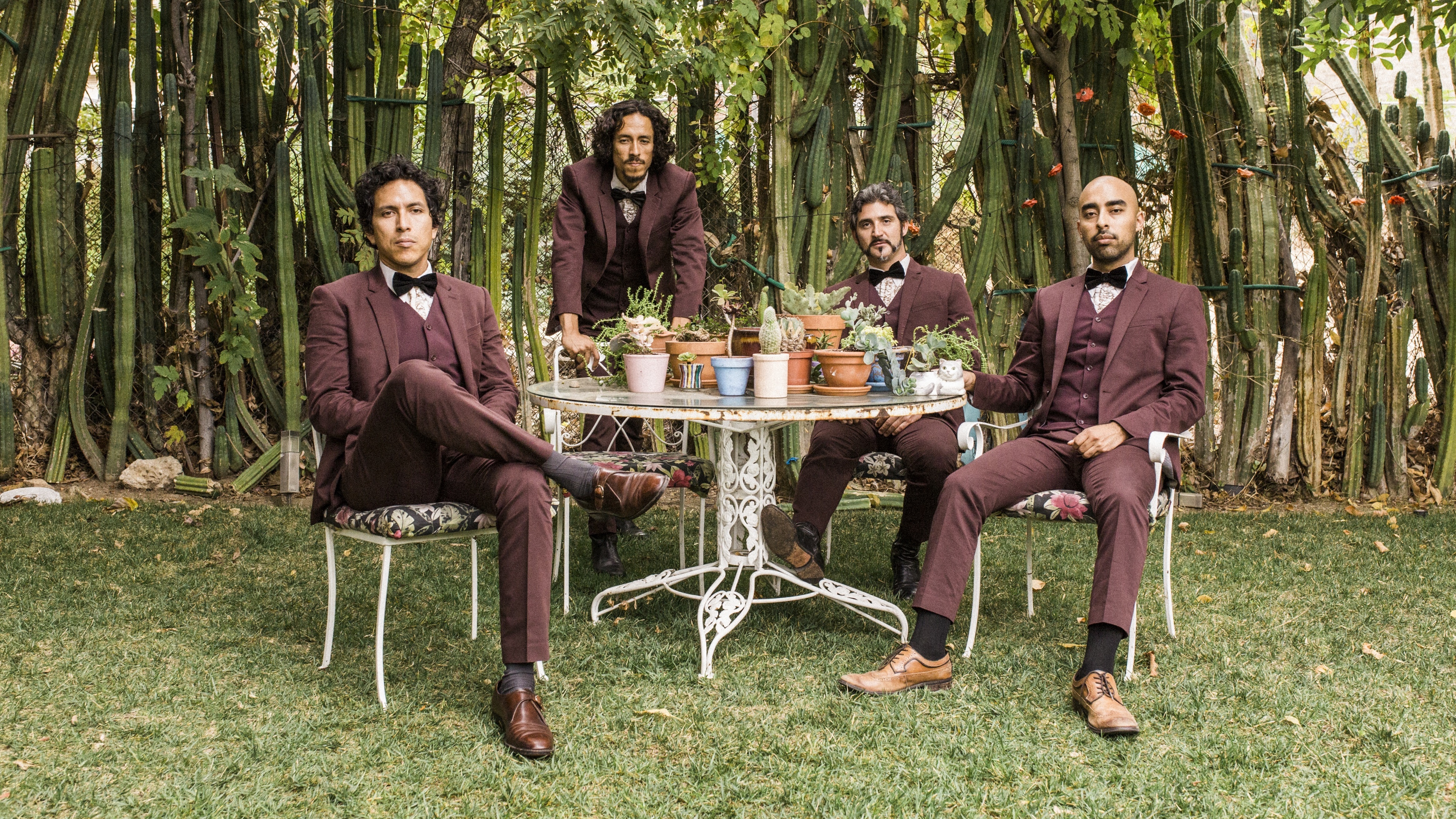 <em>Freedom Is Free</em> is the latest album by Los Angeles quartet Chicano Batman. Left to right: Eduardo Arenas, Bardo Martinez, Gabriel Villa, Carlos Arévalo. (Courtesy of the artist)